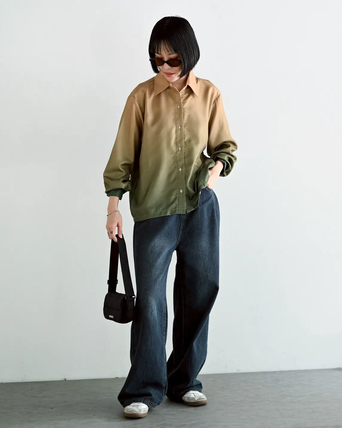 Alternative view of Gradient Shirt Gold-Green