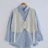 Akira Set Kode 475F Blue-Broken White