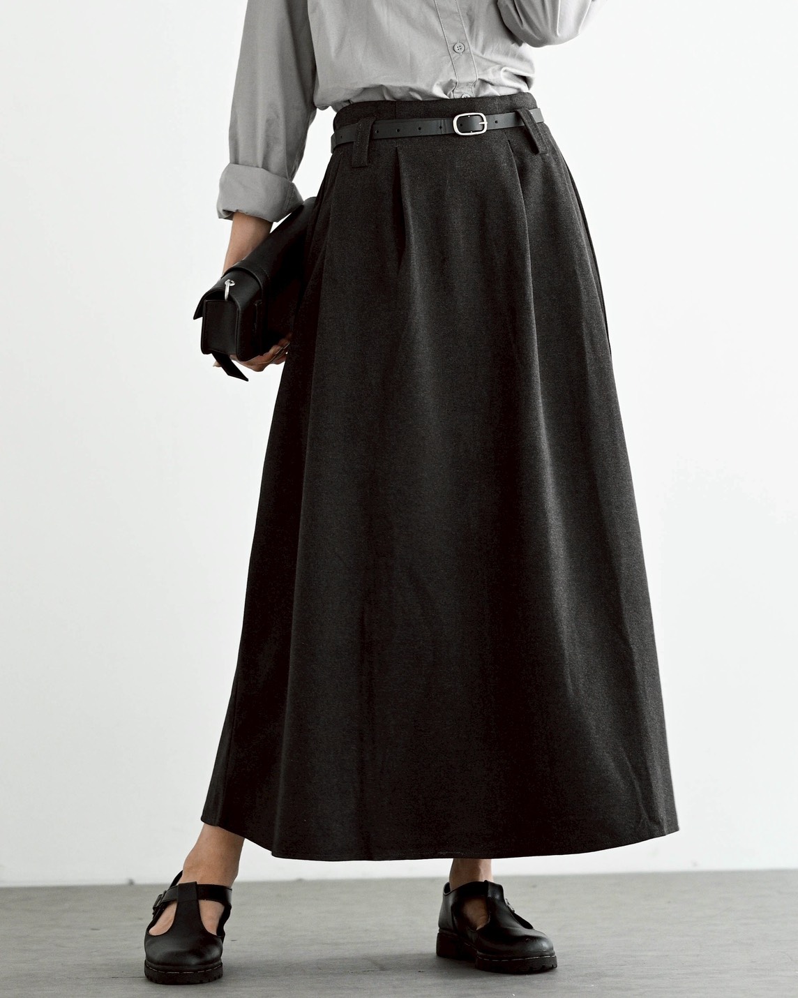 Selma Skirt Kode 379F Misty Black