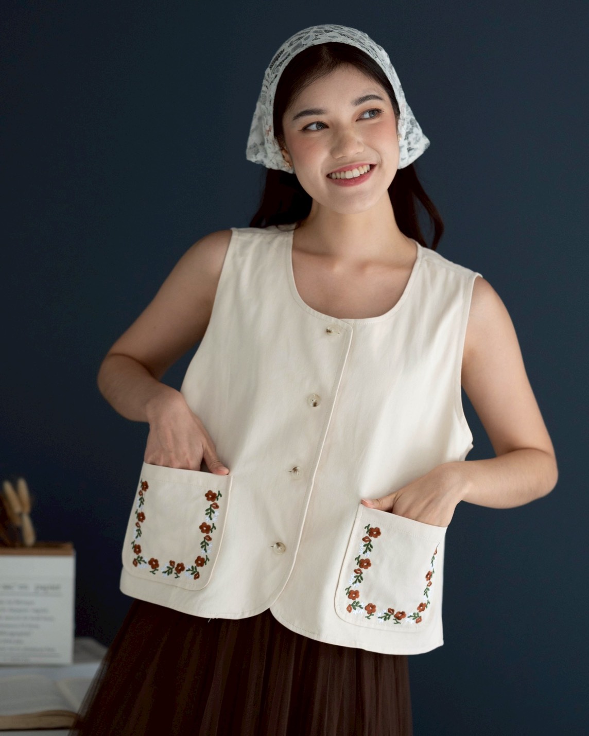 Chiasa Vest Kode 300F Beige