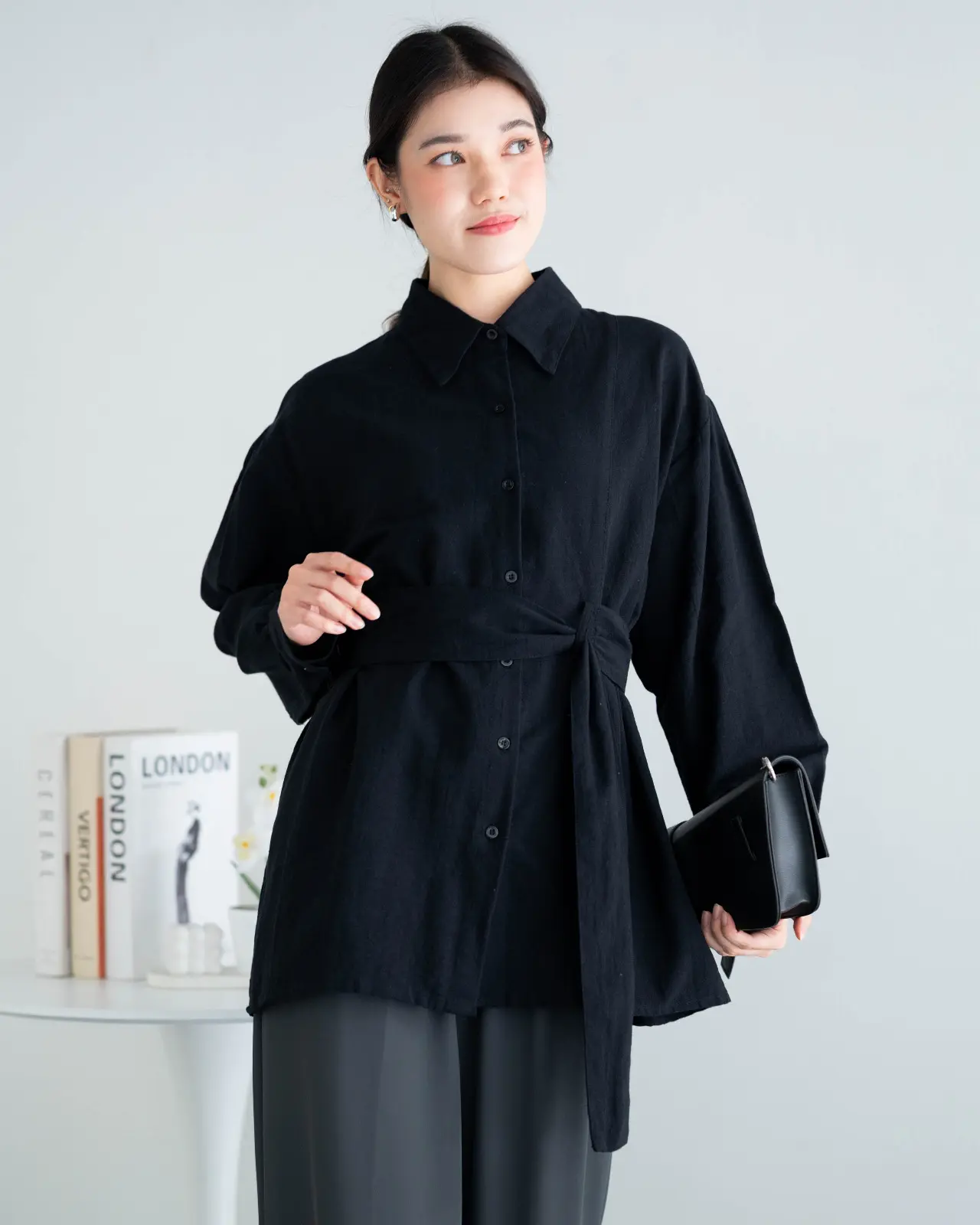Shannon Shirt Kode Rb011 Black