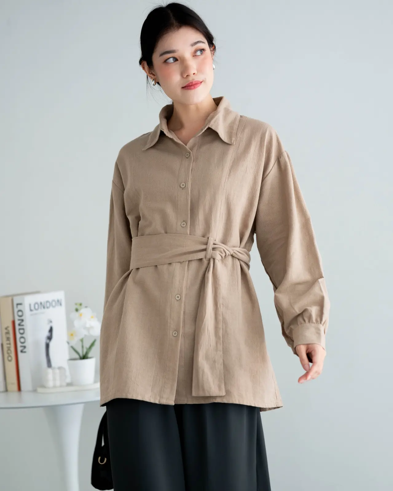 Shannon Shirt Kode Rb011 Khaki