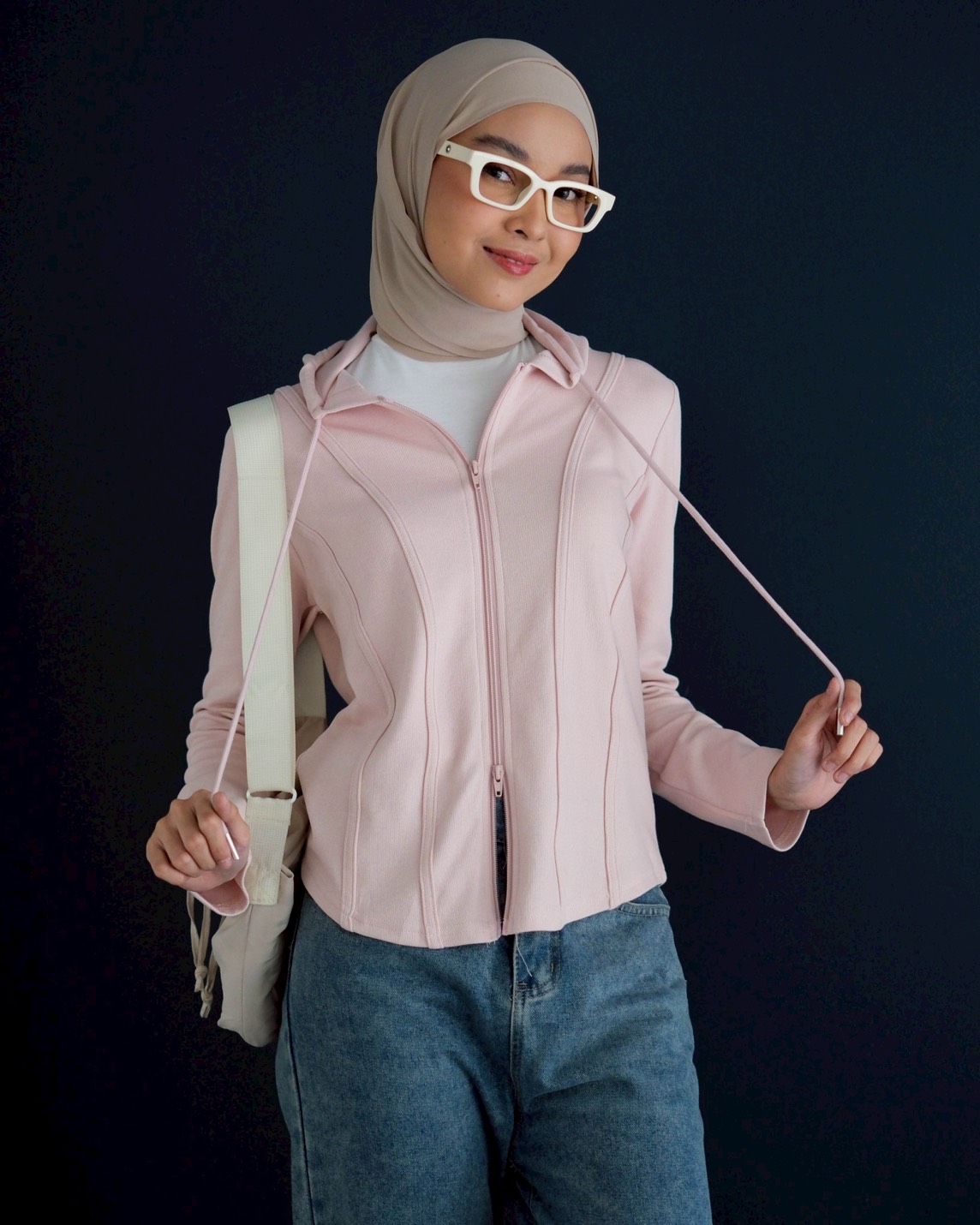 Parisa Hoodie Jacket Kode 298F Pink