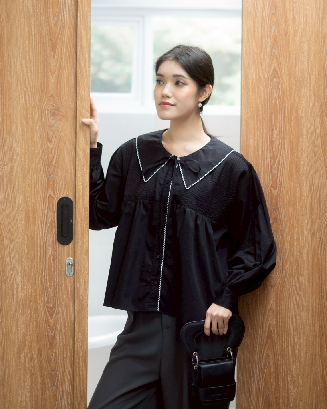 Amela Shirt Kode 1415 Black