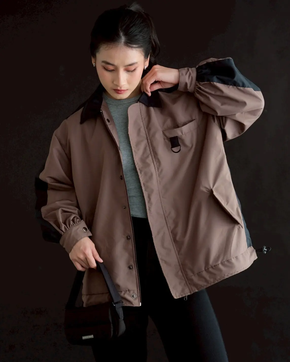 Denaya Jacket Choco-Black