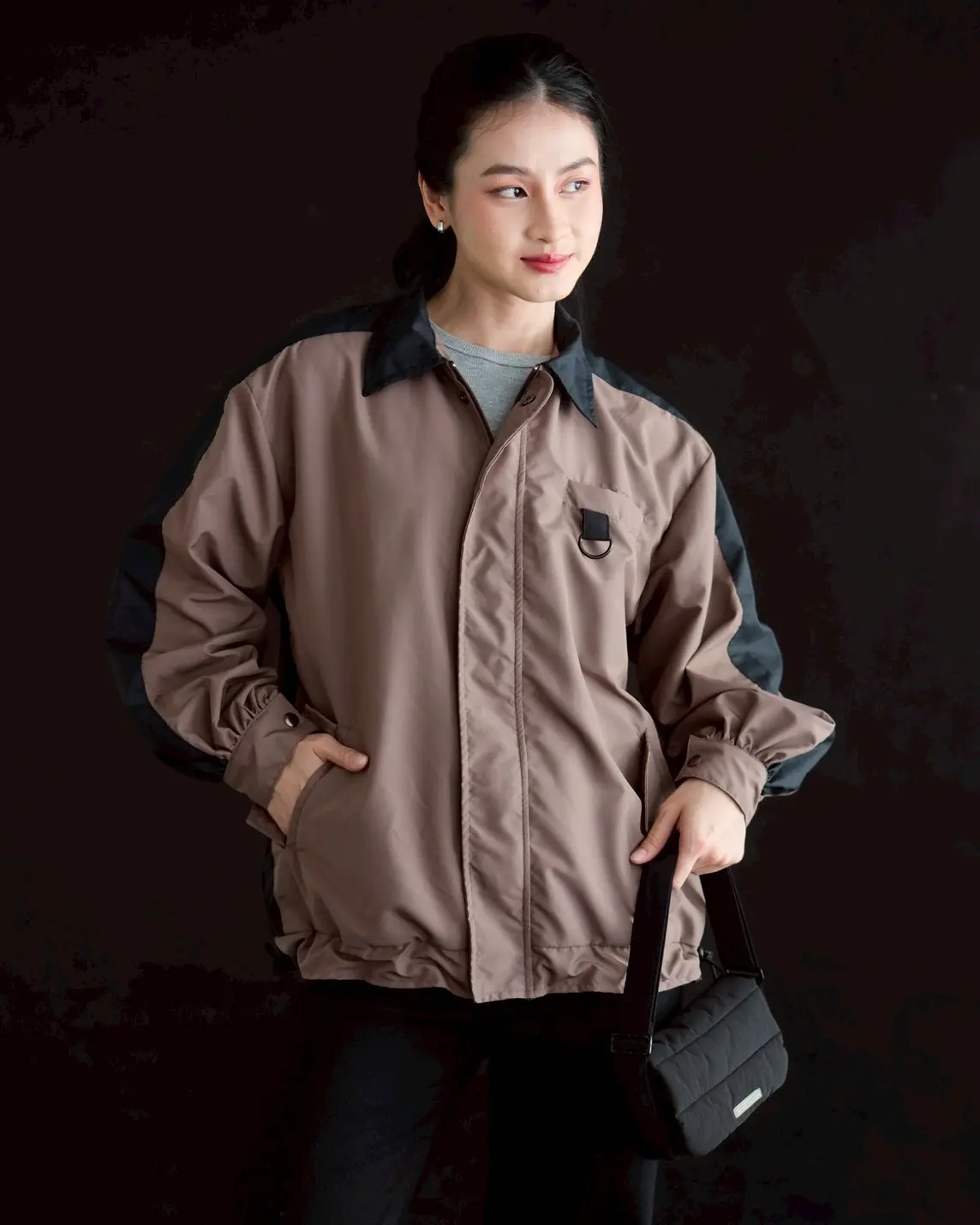 Denaya Jacket Choco-Black - Image 2