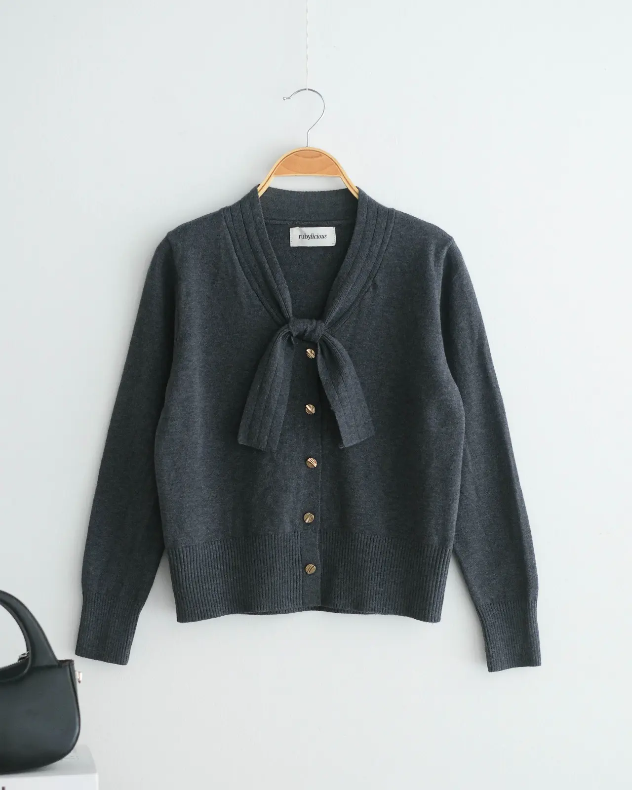 Qayuri Cardi Kode 429F Dark Grey