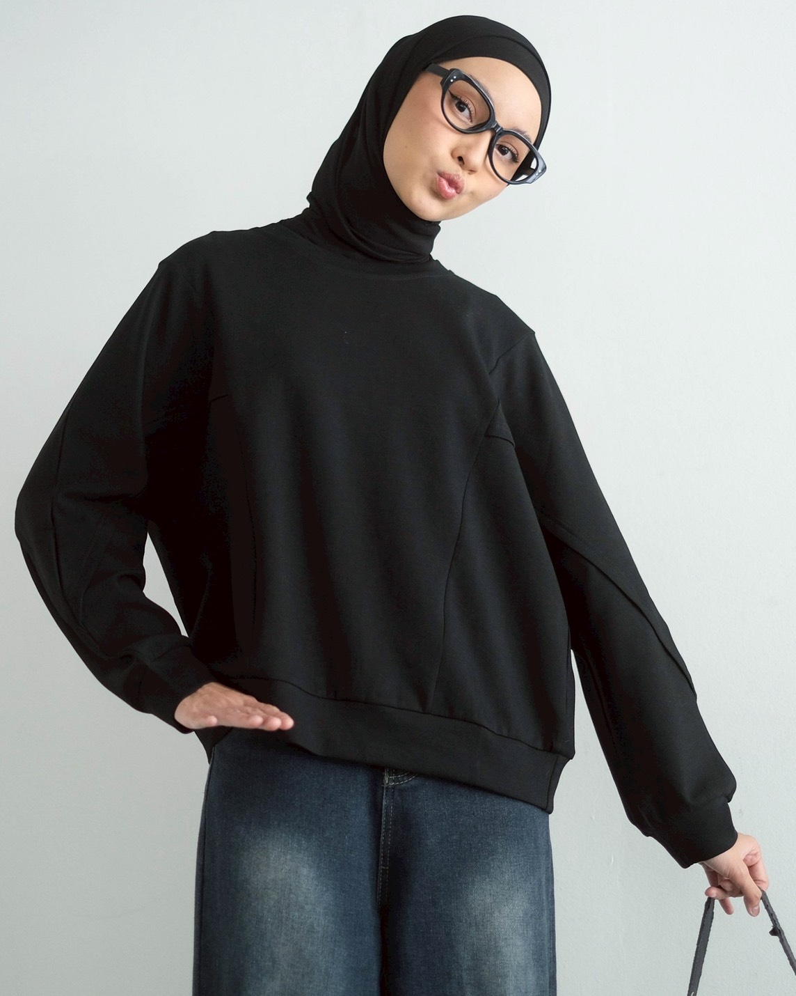 Alternative view of Jefani Longsleeve Kode 259F Black