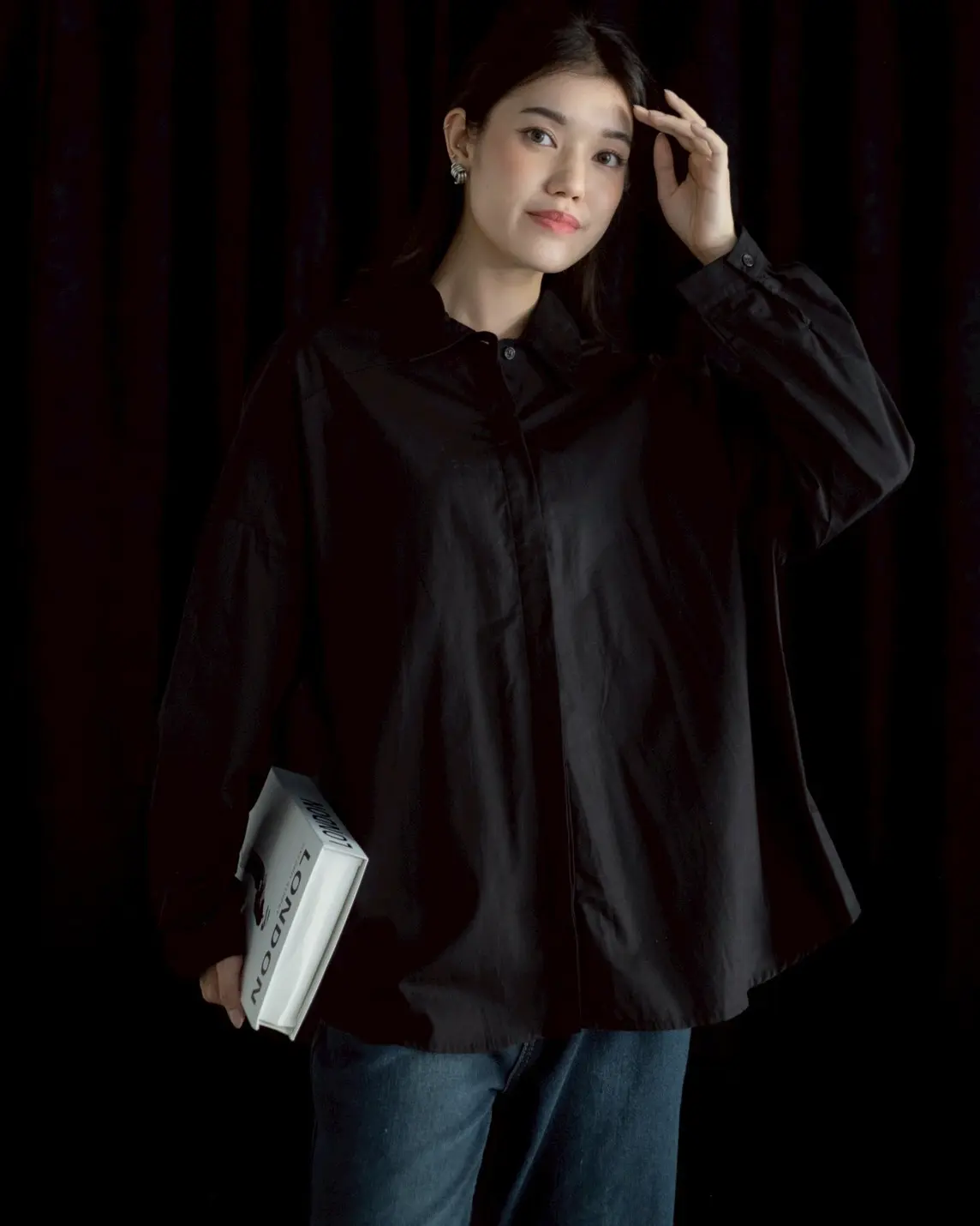 Adnan Shirt Kode K 042 Black - Image 2