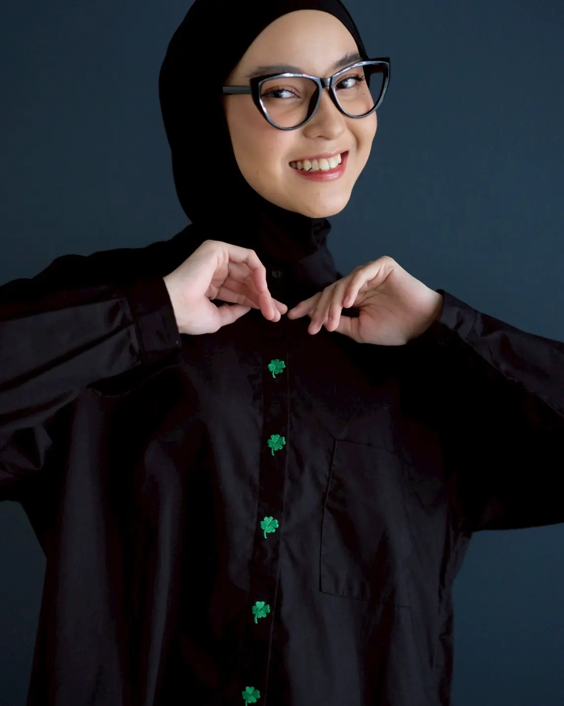 Suerte Shirt Kode 60102 Black - Image 2