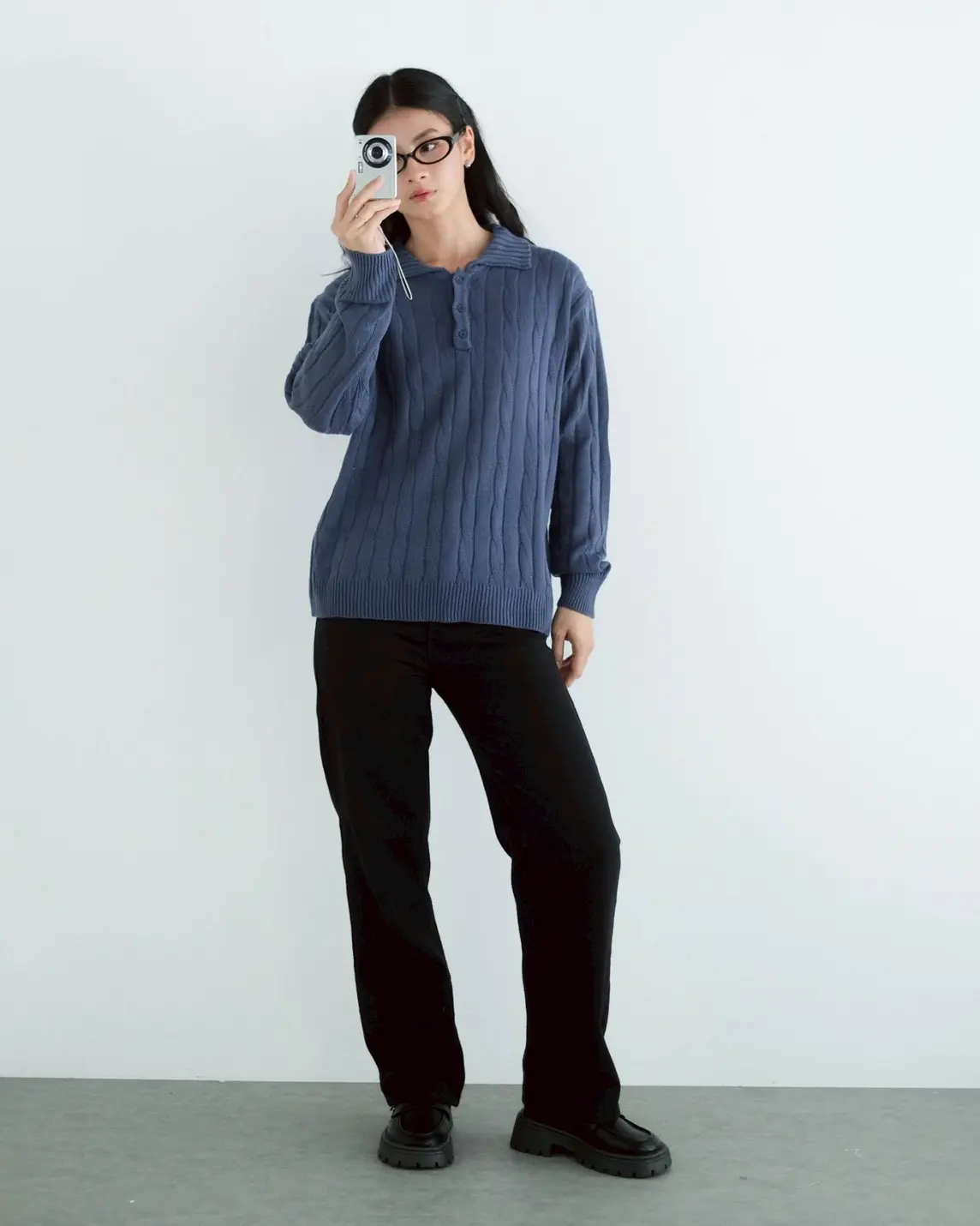 Veralda Sweater Blue Denim - Image 2