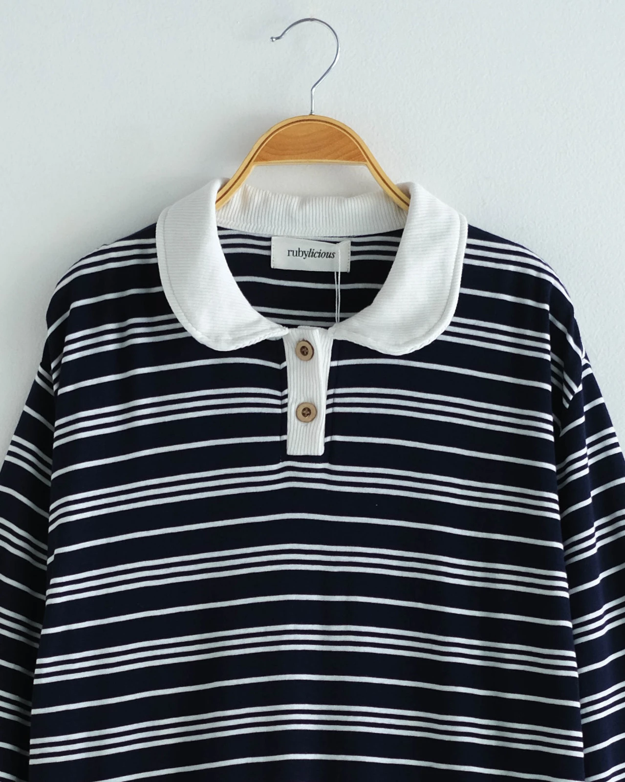 Fera Stripe Longsleeve Kode Ft6294 Bw-Navy - Image 2
