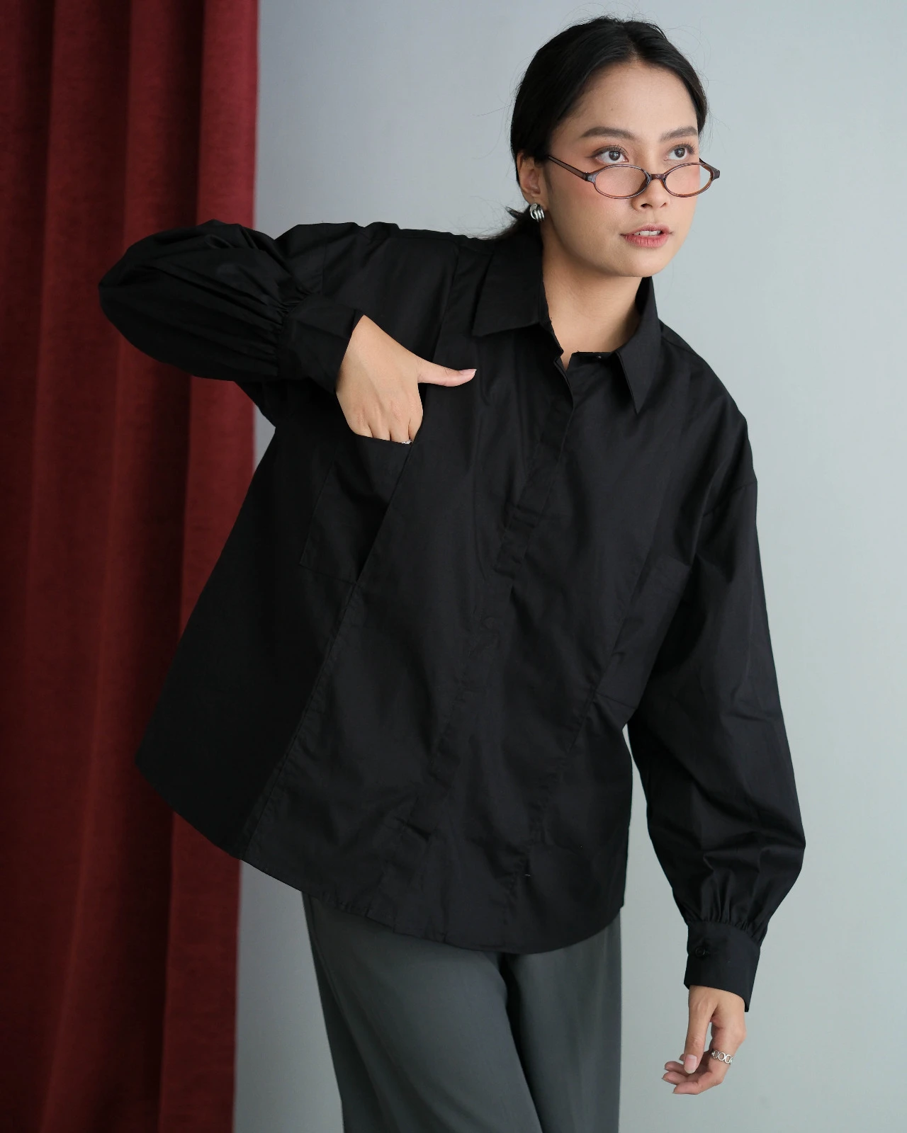 Anaira Shirt Kode 20341 Black - Image 3