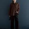 Falka Shirt Kode 14991 Coffee - Image 3