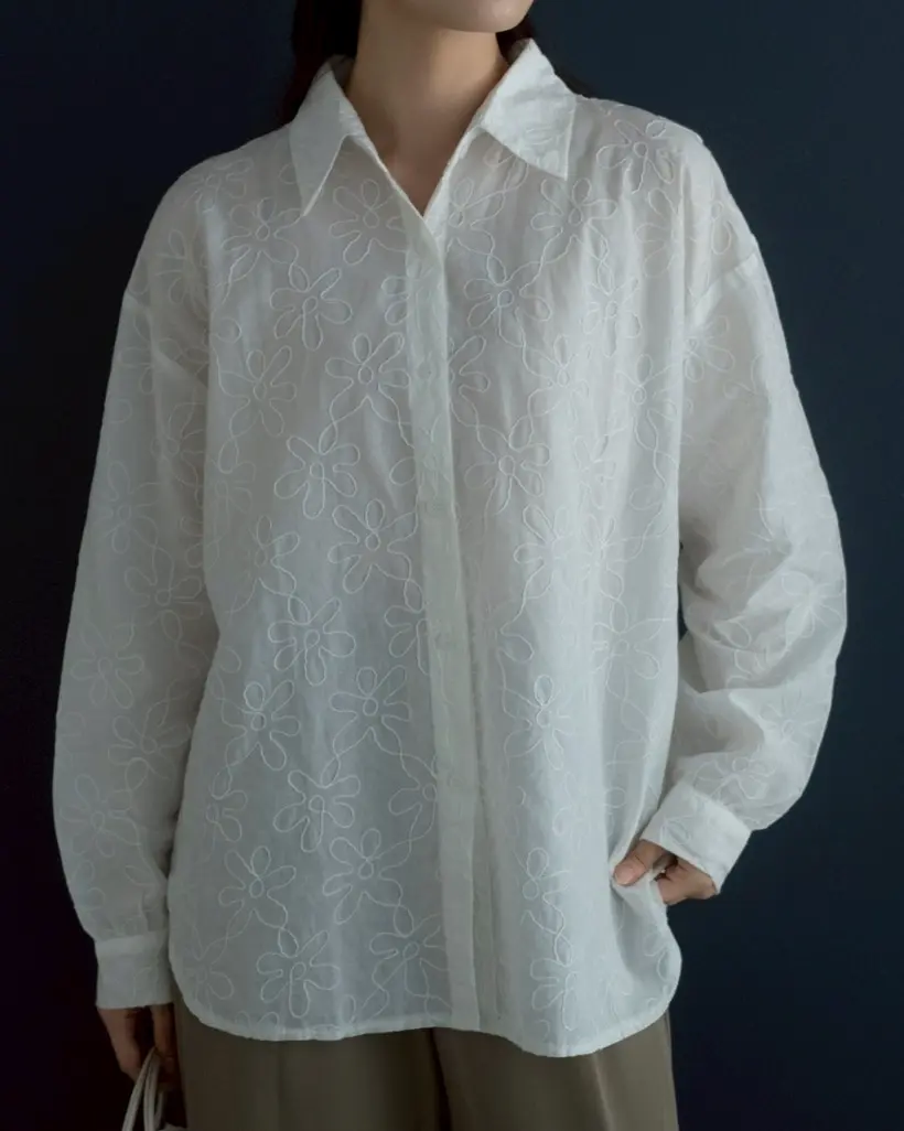 Falka Shirt Kode 14991 Broken White - Image 2