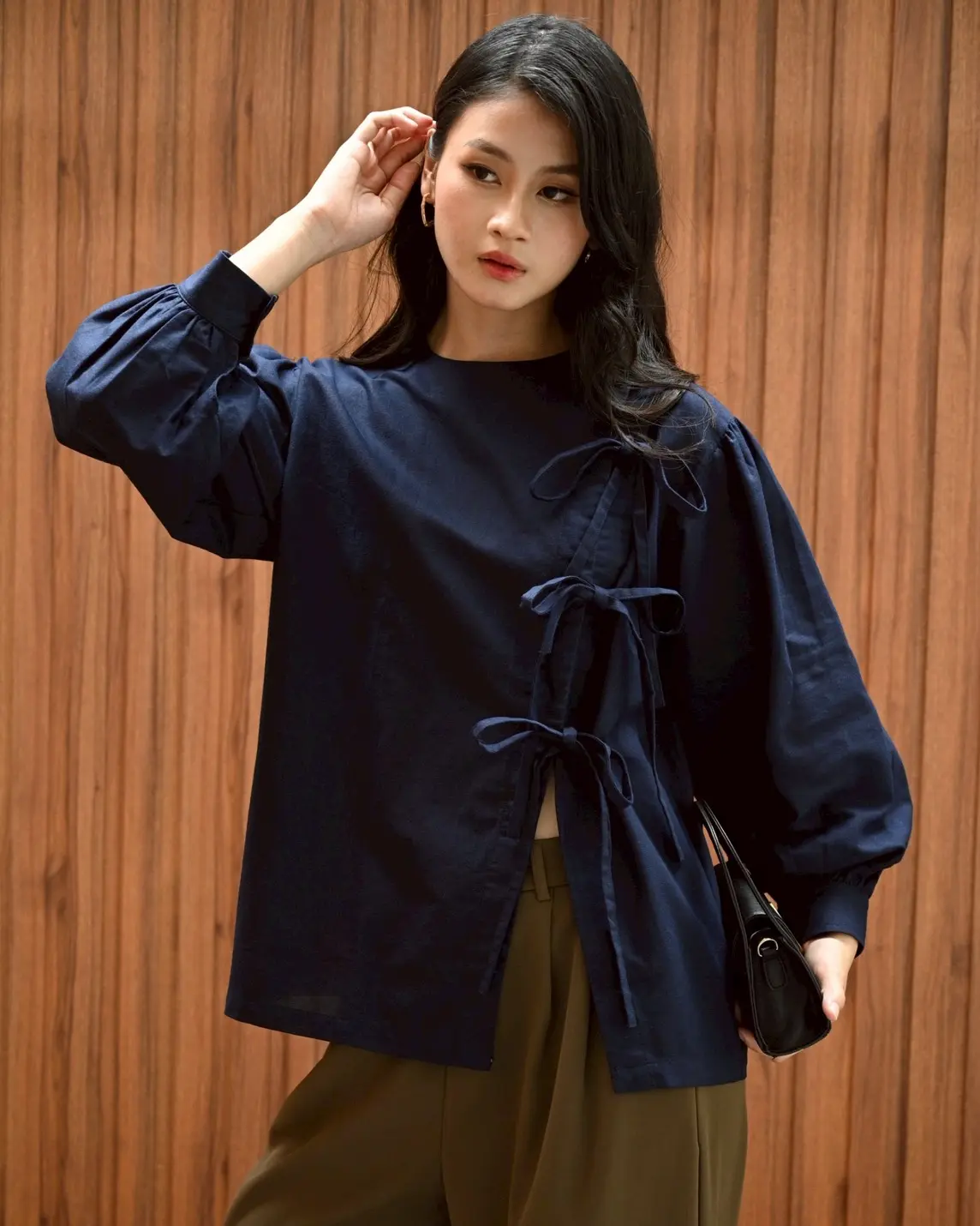 Henza Blouse Midnight Blue