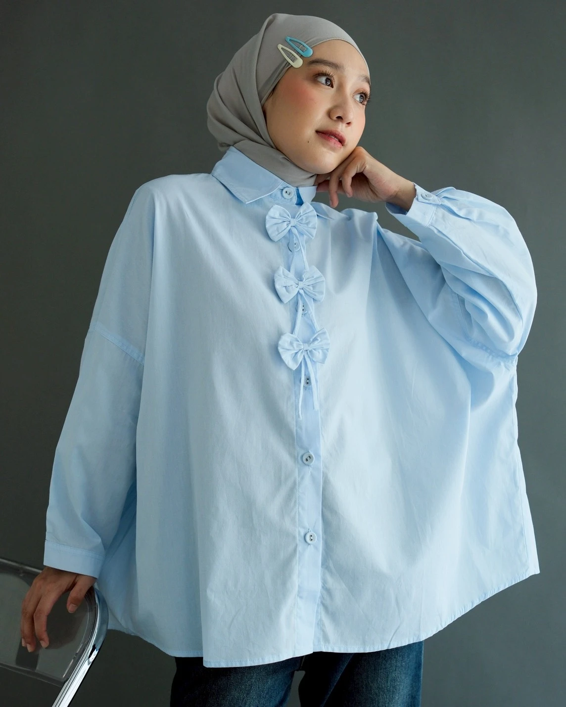 Ilvie Shirt Kode J018 Blue - Image 2