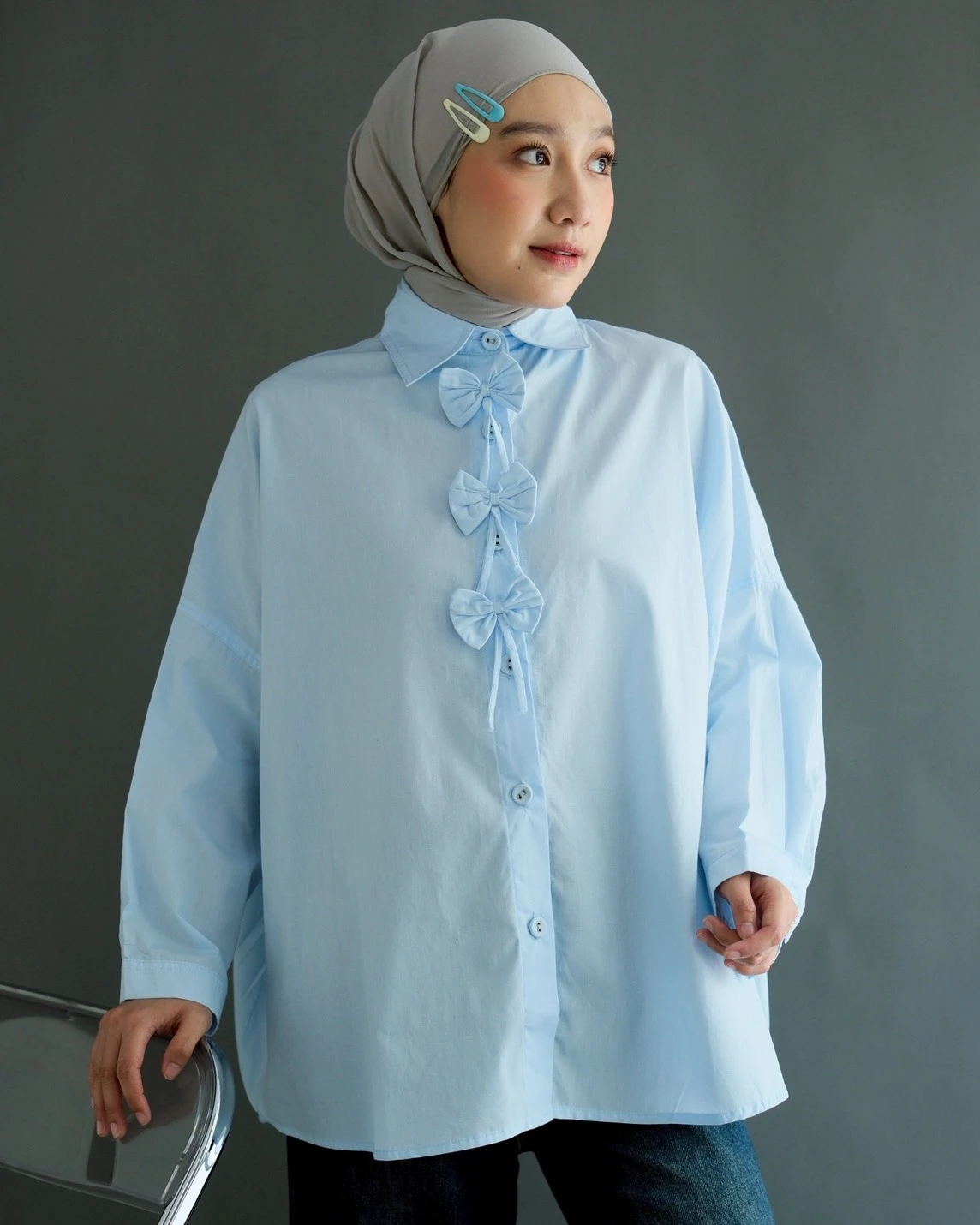 Ilvie Shirt Kode J018 Blue - Image 3