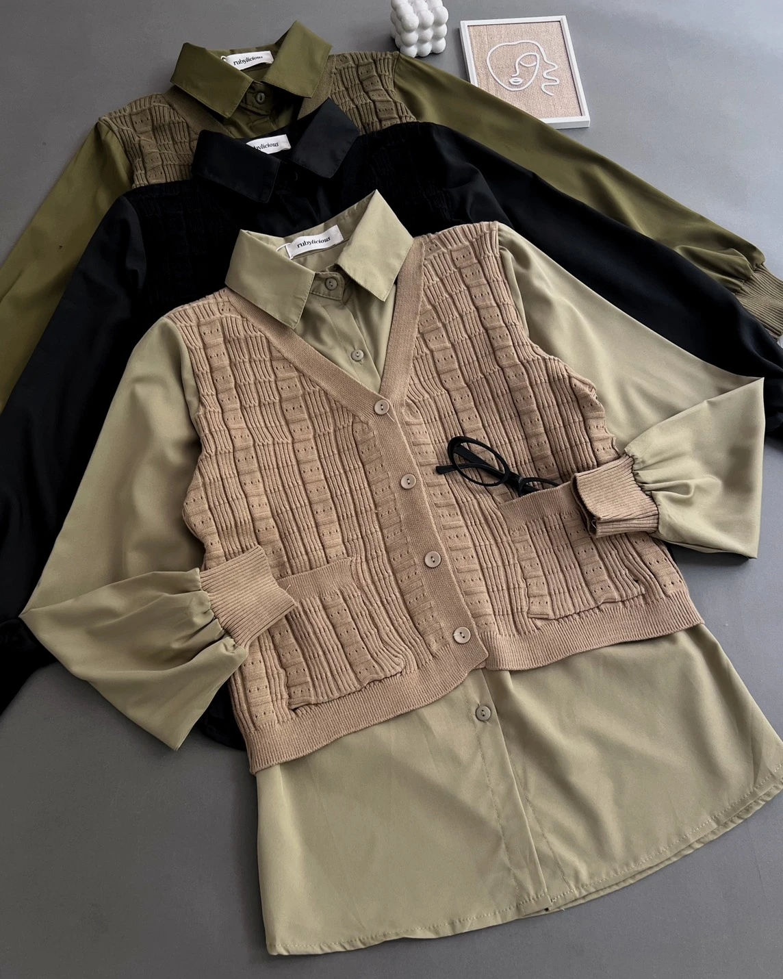 Alternative view of Jerina Shirt Kode 289G Khaki
