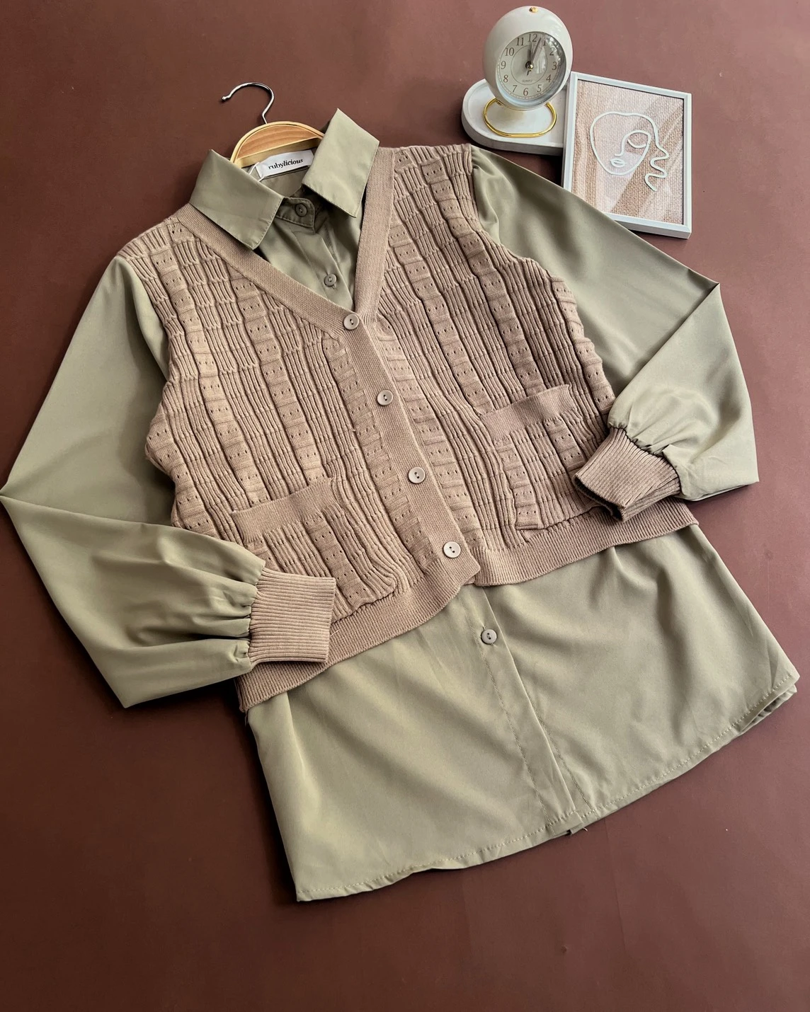 Jerina Shirt Kode 289G Khaki