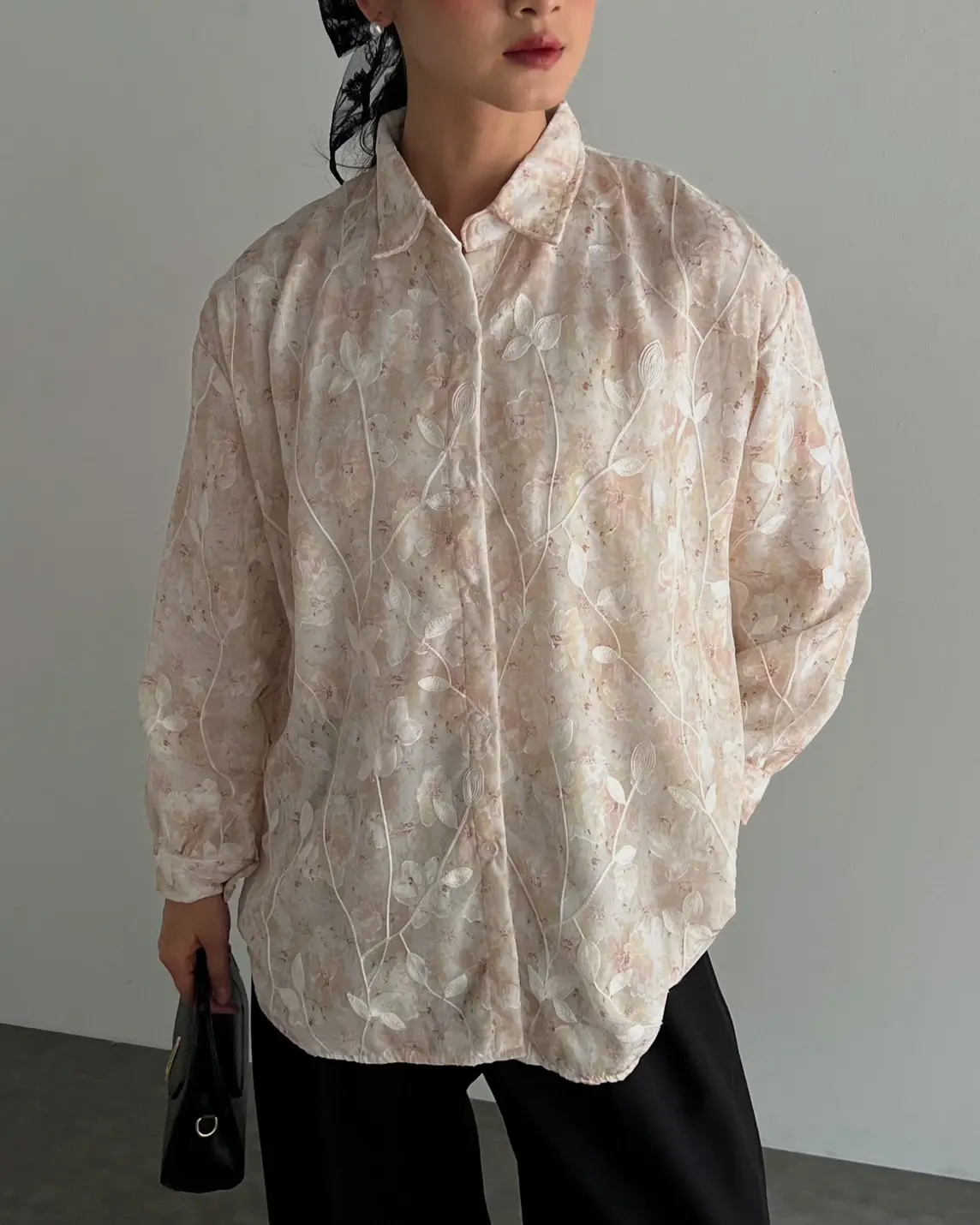Nevara Shirt Kode Mr 2506 Cream - Image 5