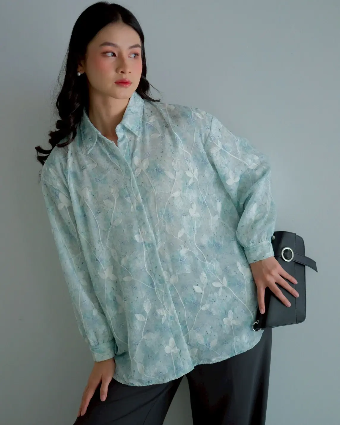 Nevara Shirt Kode Mr 2506 Mint - Image 6