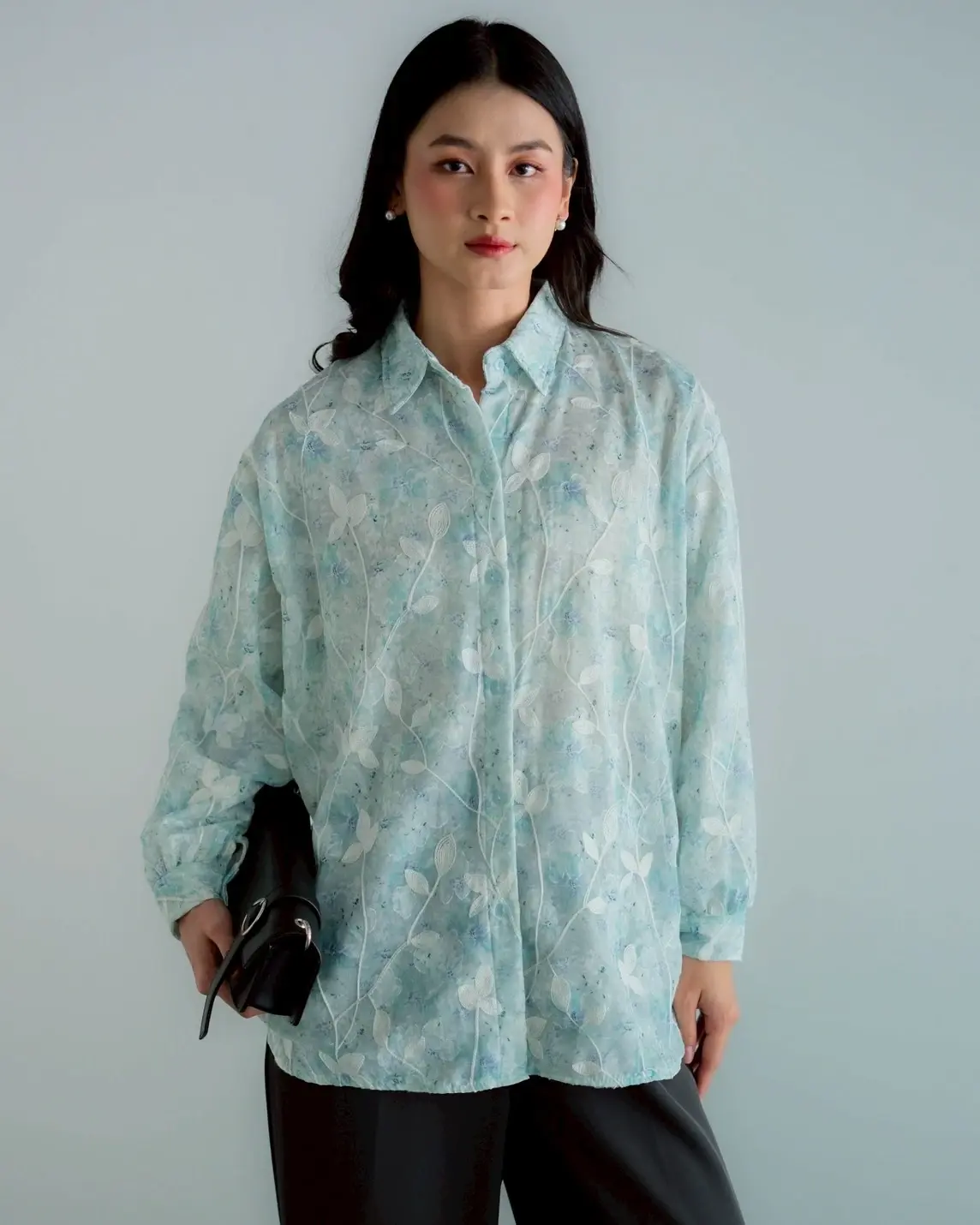 Nevara Shirt Kode Mr 2506 Mint - Image 5