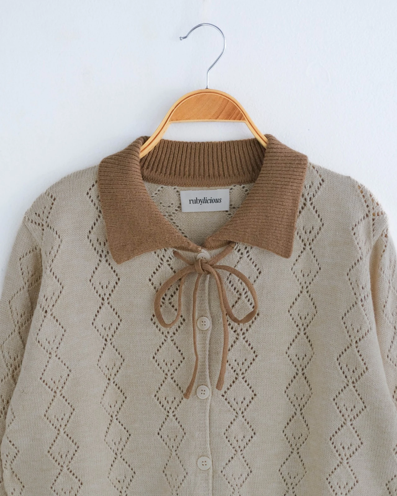 Qareya Cardi Kode 160F Cream - Image 4