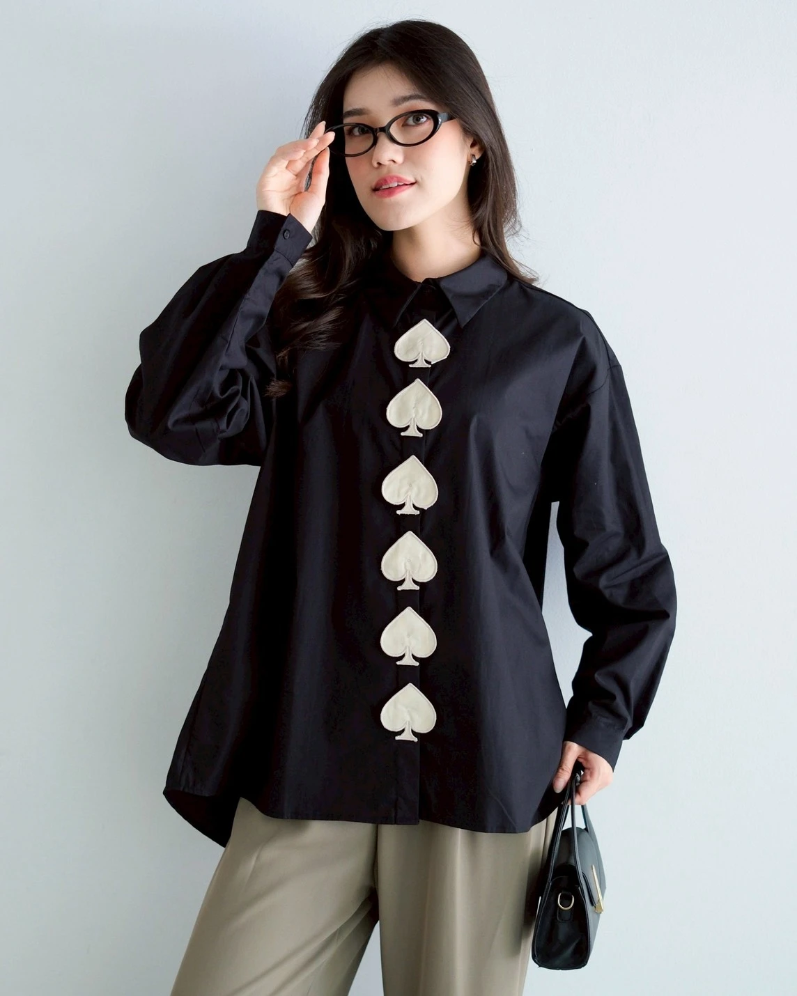 WAROO SHIRT KODE 1421 BLACK