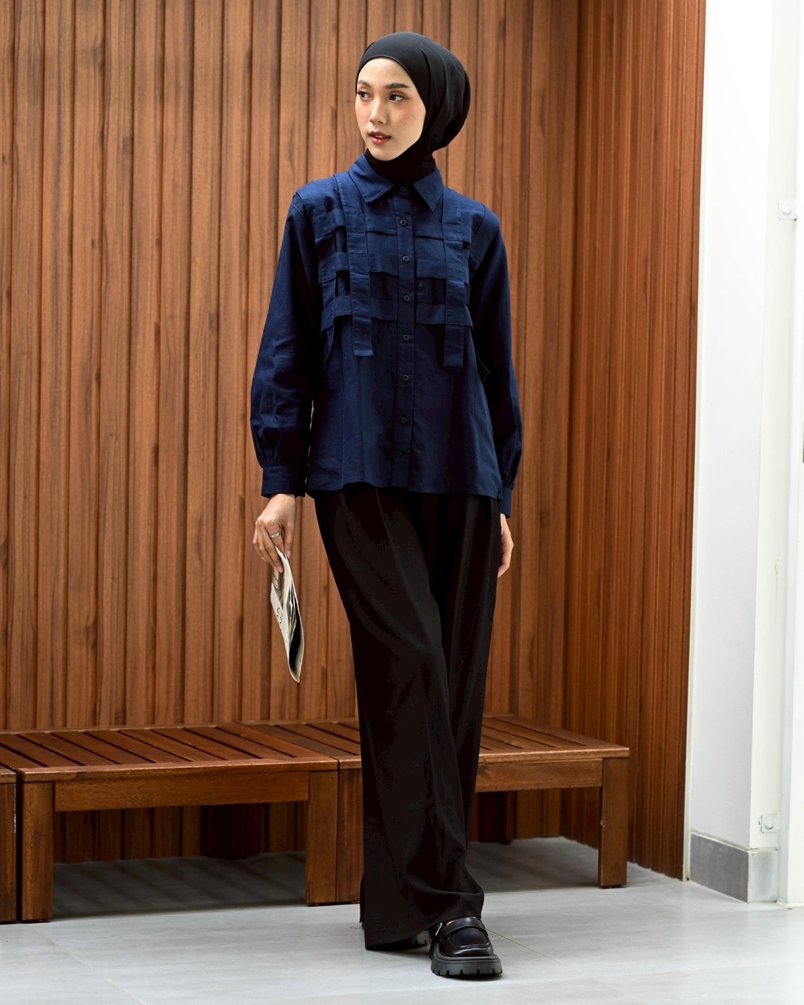 Moriarthy Shirt Midnight Blue