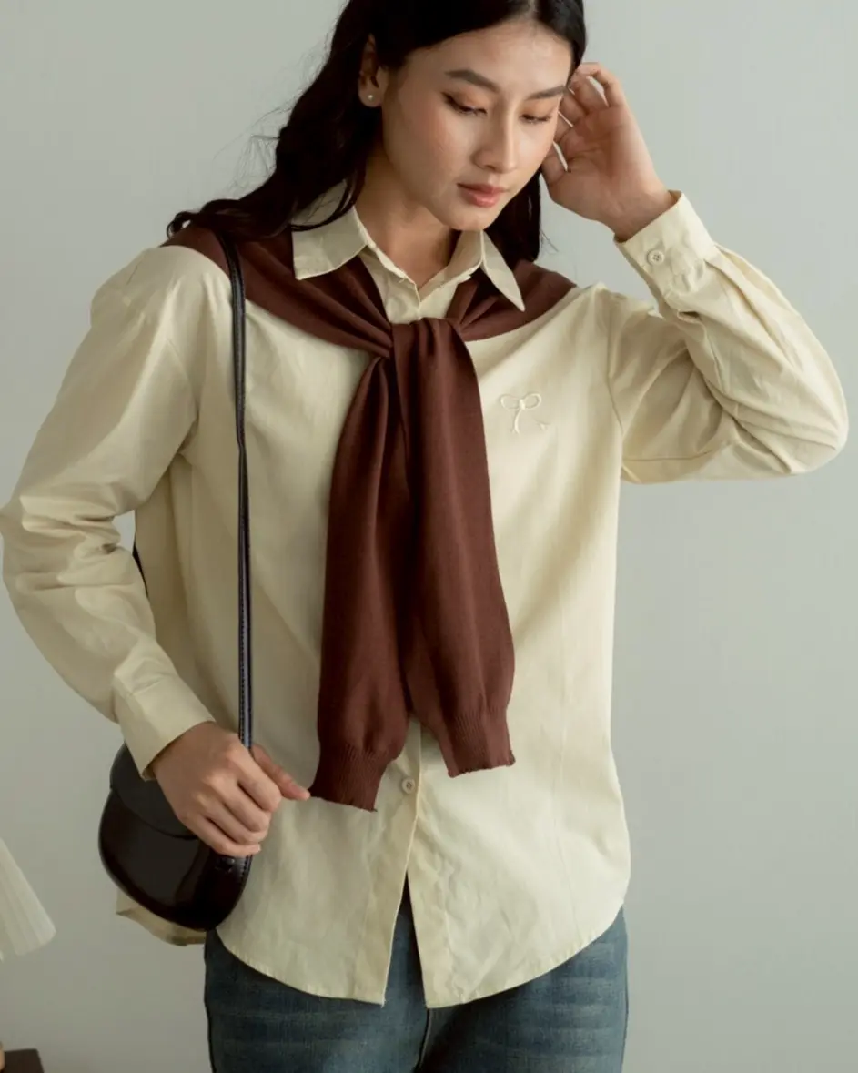 Hielka Shirt Kode 424F Beige