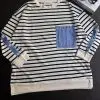 Jaelin Stripe Longsleeve Kode Ft 6274 Broken White