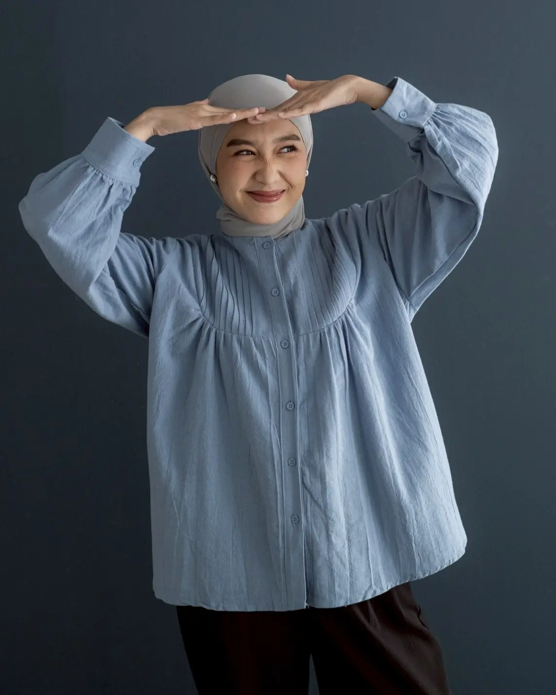 Inez Shirt Kode Mr 2498 Blue - Image 2