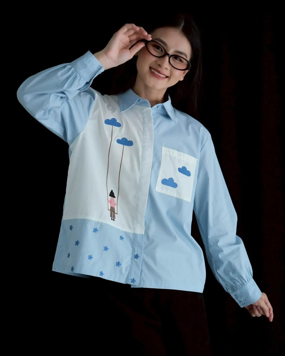 Nolda Shirt Blue