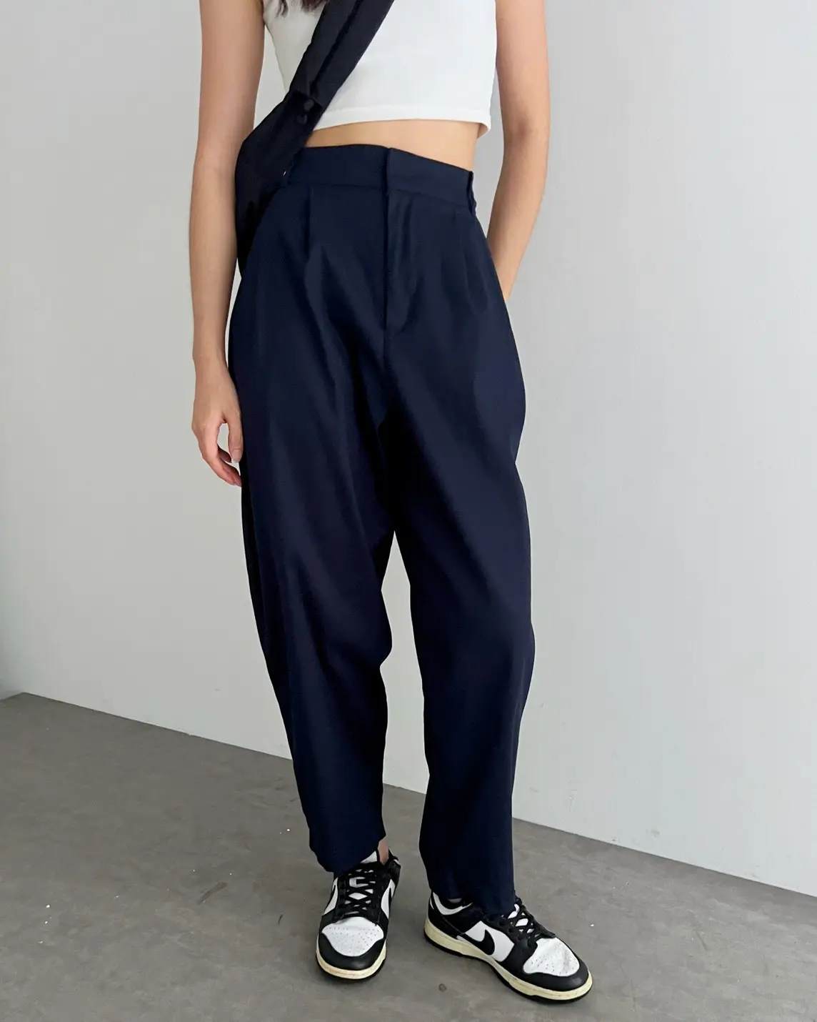 Fia Barrel Pants Kode 25269 Navy