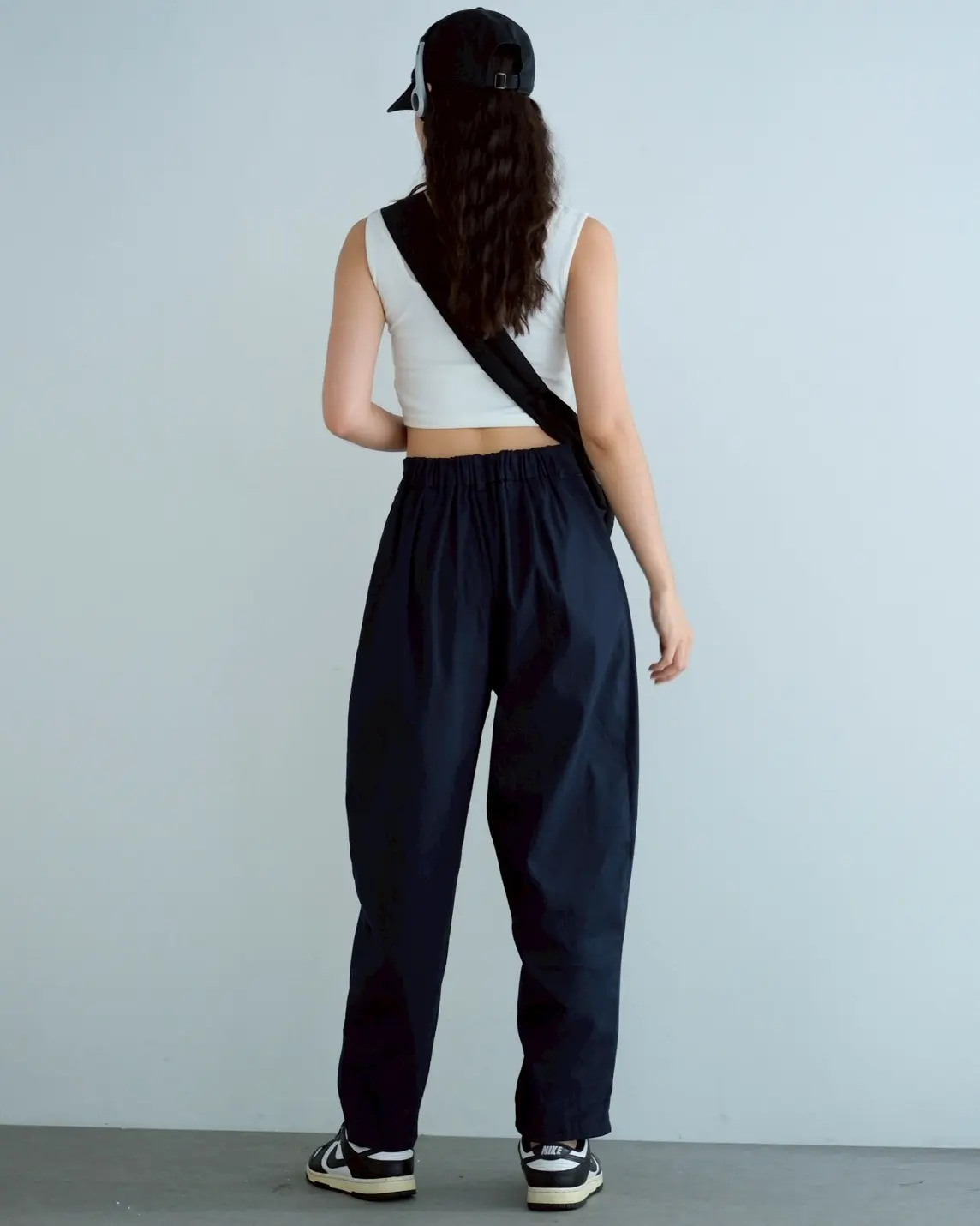 Fia Barrel Pants Kode 25269 Navy - Image 2