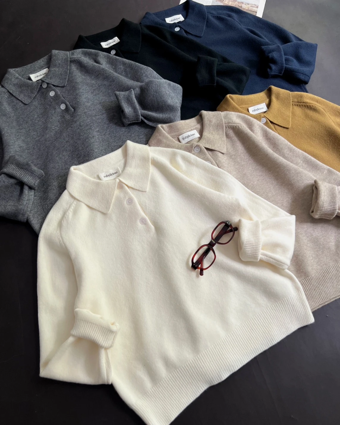 Faelyn Longsleeve Kode 266G Navy - Image 2