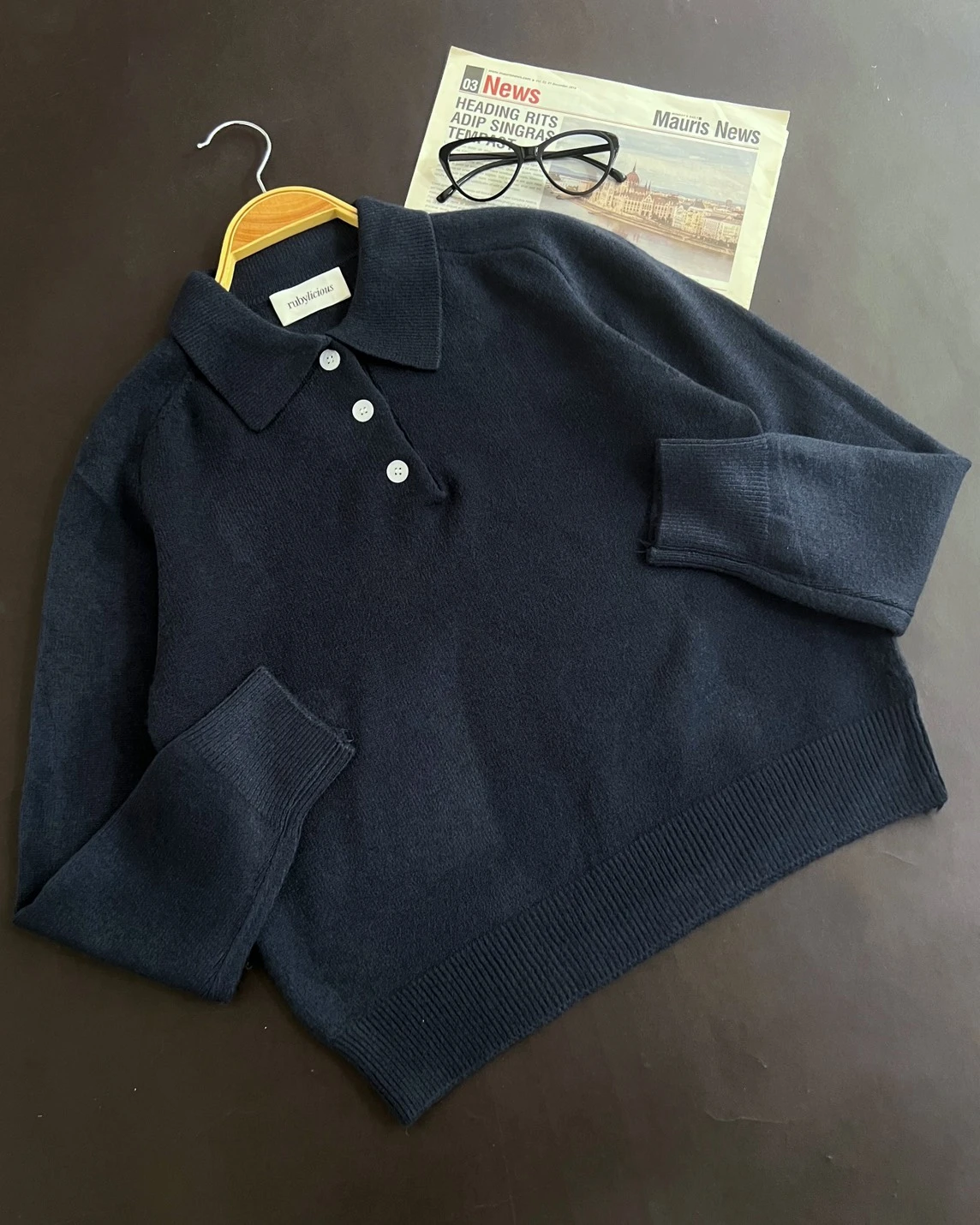 Faelyn Longsleeve Kode 266G Navy