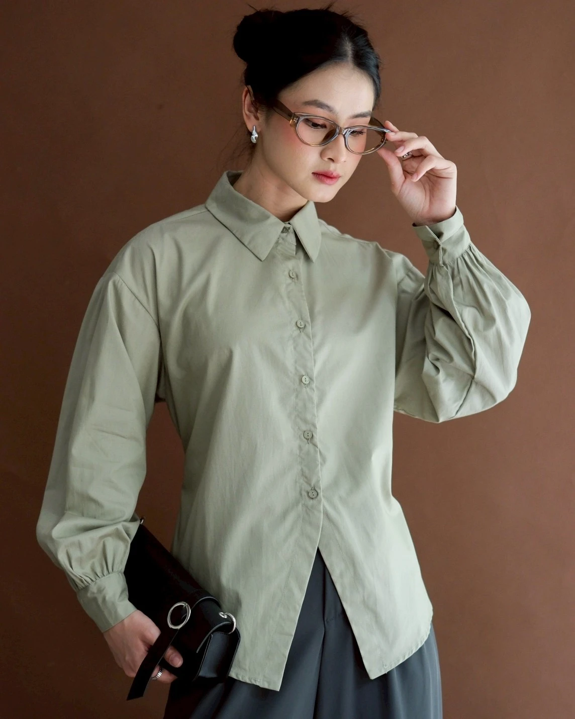 Alternative view of Adima Shirt Kode 20346 Sage