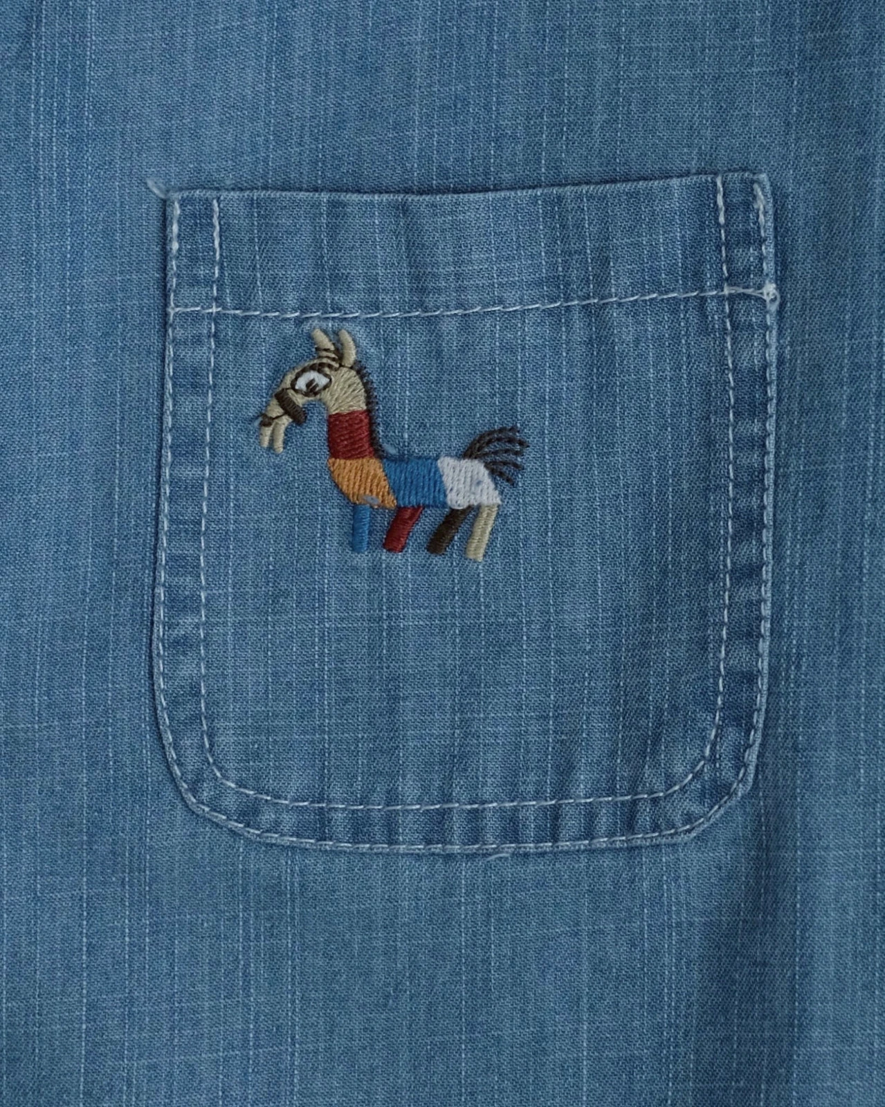 Imoza Denim Shirt Kode 296G Medium Blue - Image 4