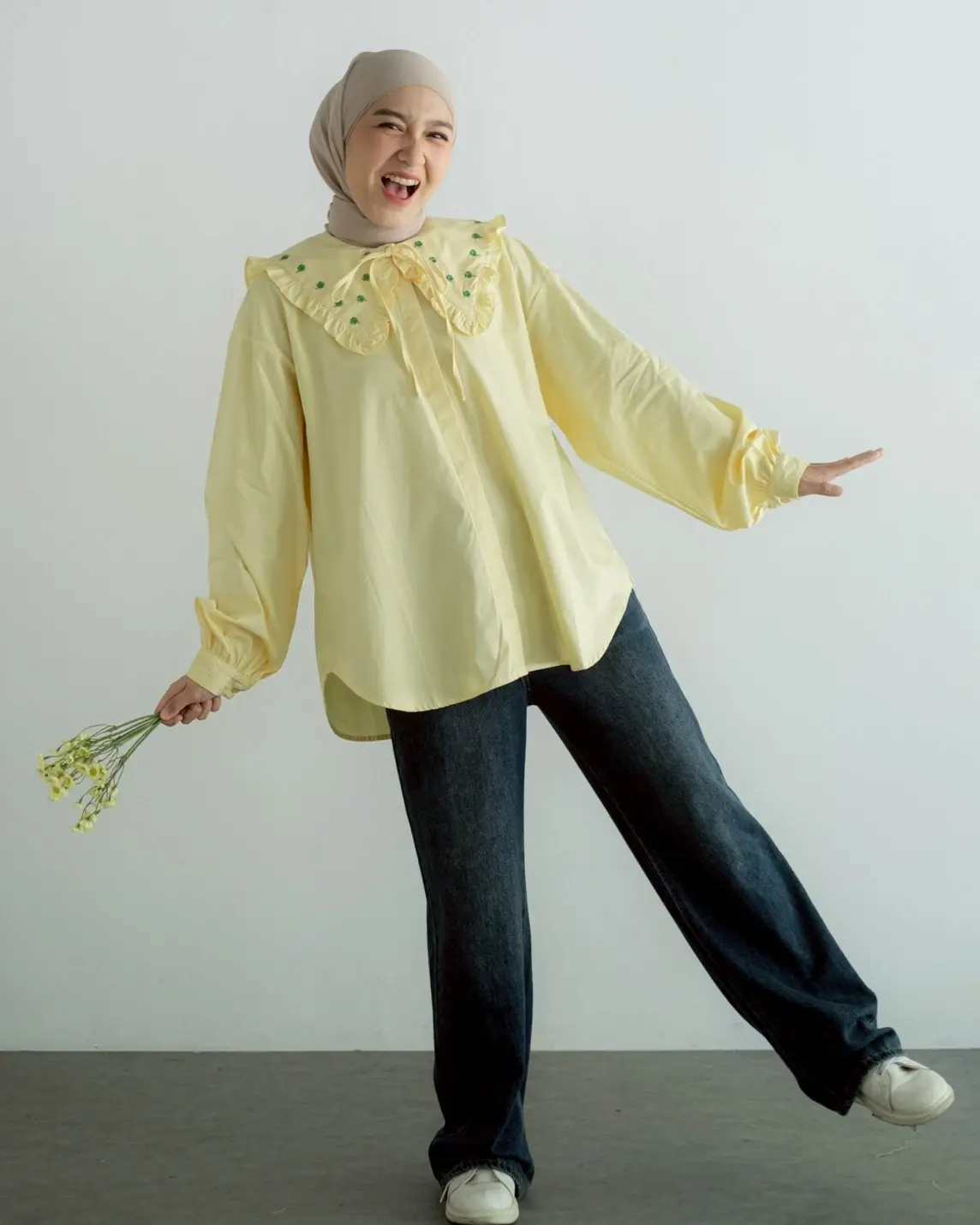Niamh Shirt Kode 80103 Pale Banana - Image 4