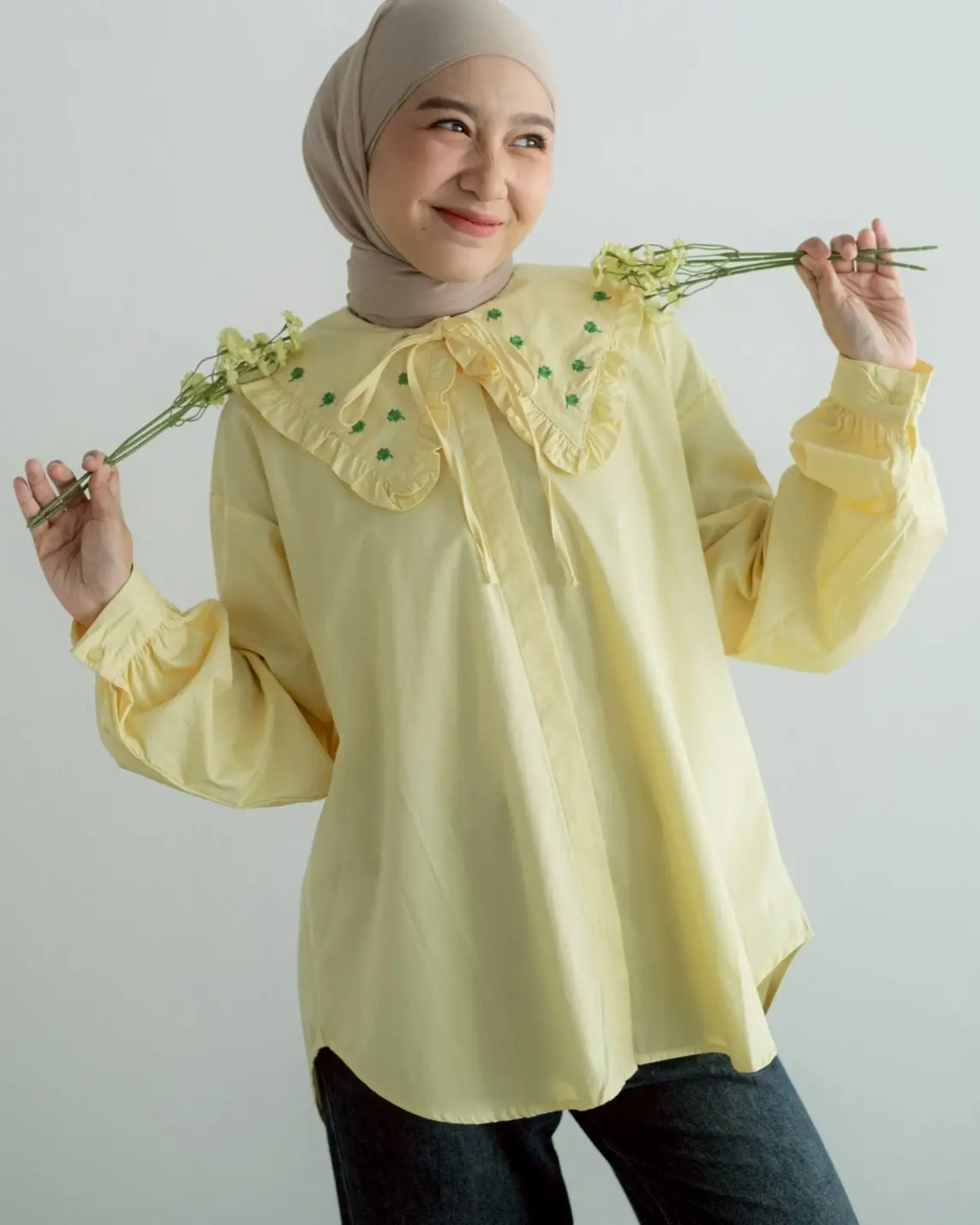 Niamh Shirt Kode 80103 Pale Banana - Image 3