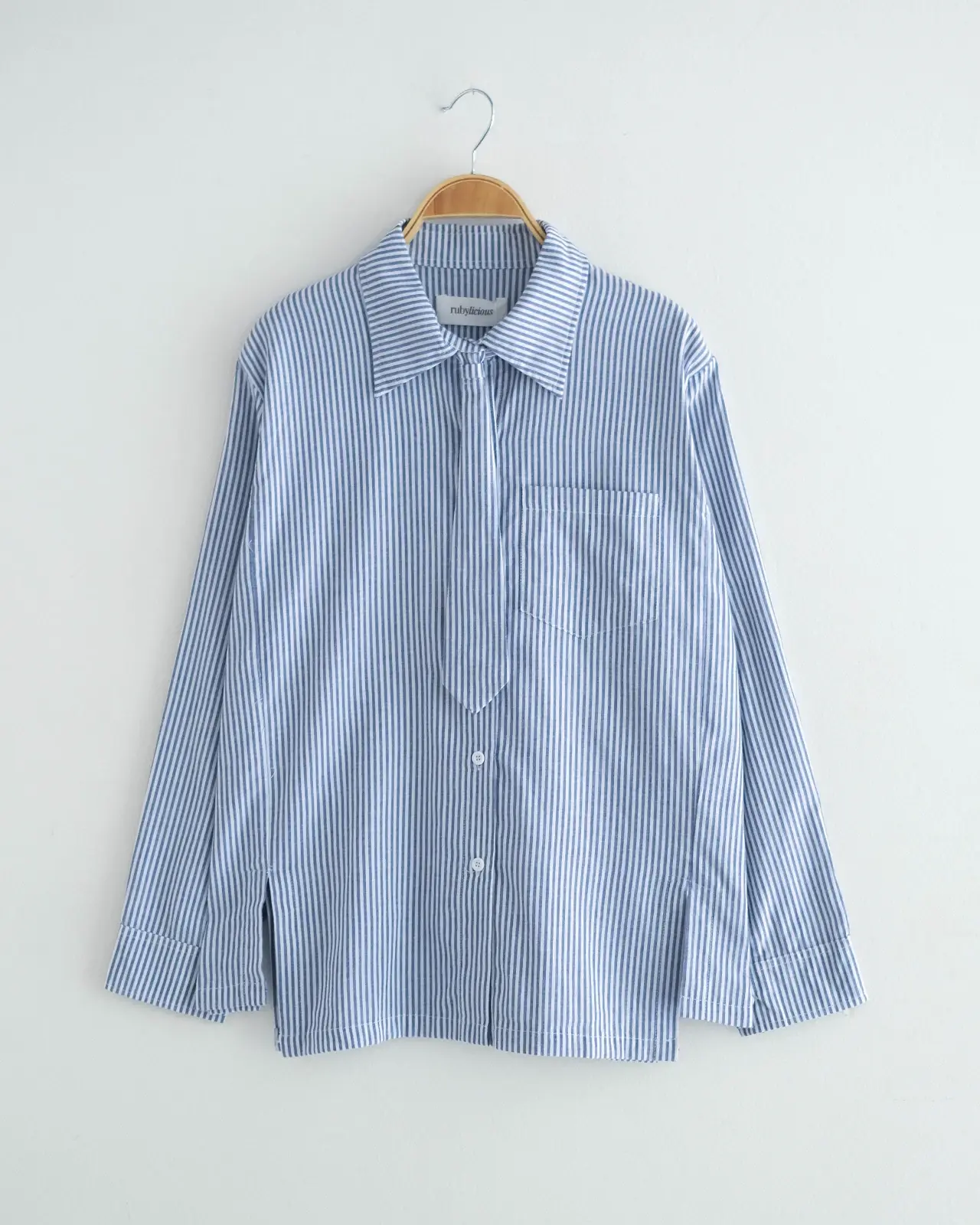 Louise Stripe Shirt Navy