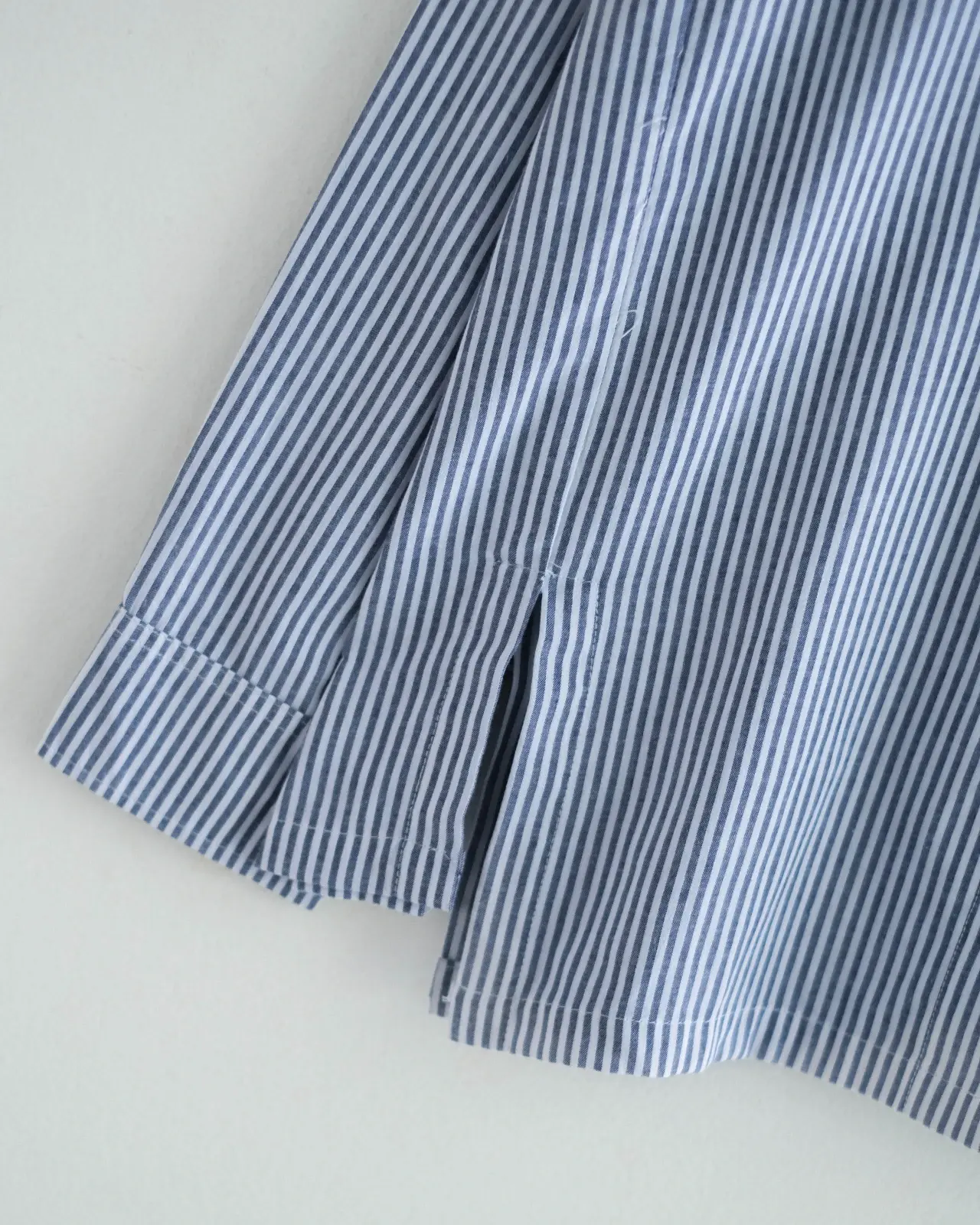 Louise Stripe Shirt Navy - Image 3