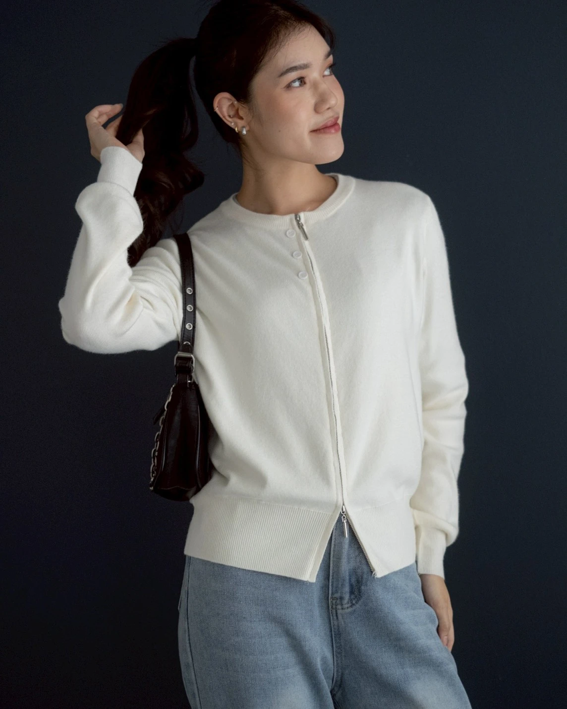 Xenyora Knit Jacket Kode 246G Broken White - Image 5