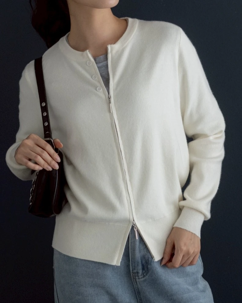 Xenyora Knit Jacket Kode 246G Broken White - Image 4