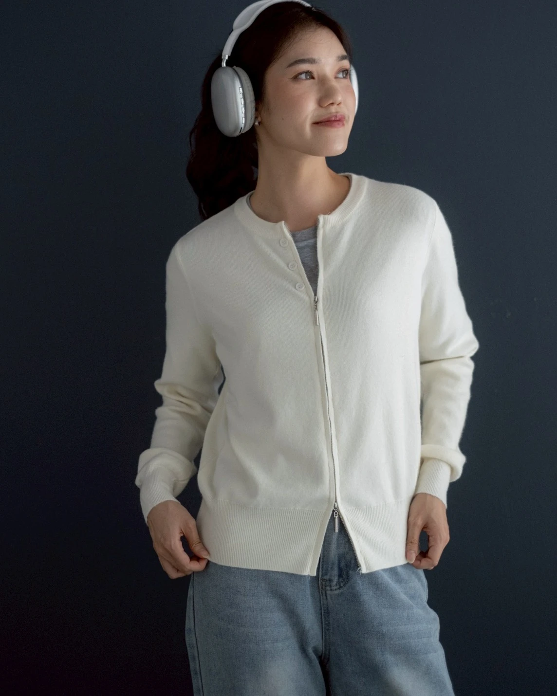 Xenyora Knit Jacket Kode 246G Broken White - Image 3