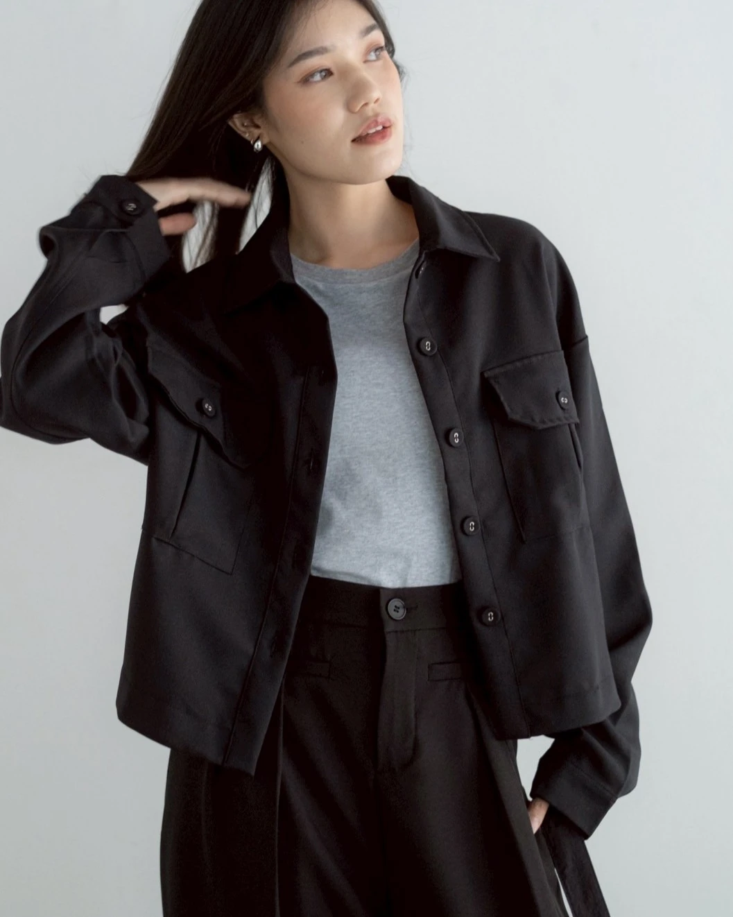 Xoyora Shirt Kode J 032 Black - Image 4