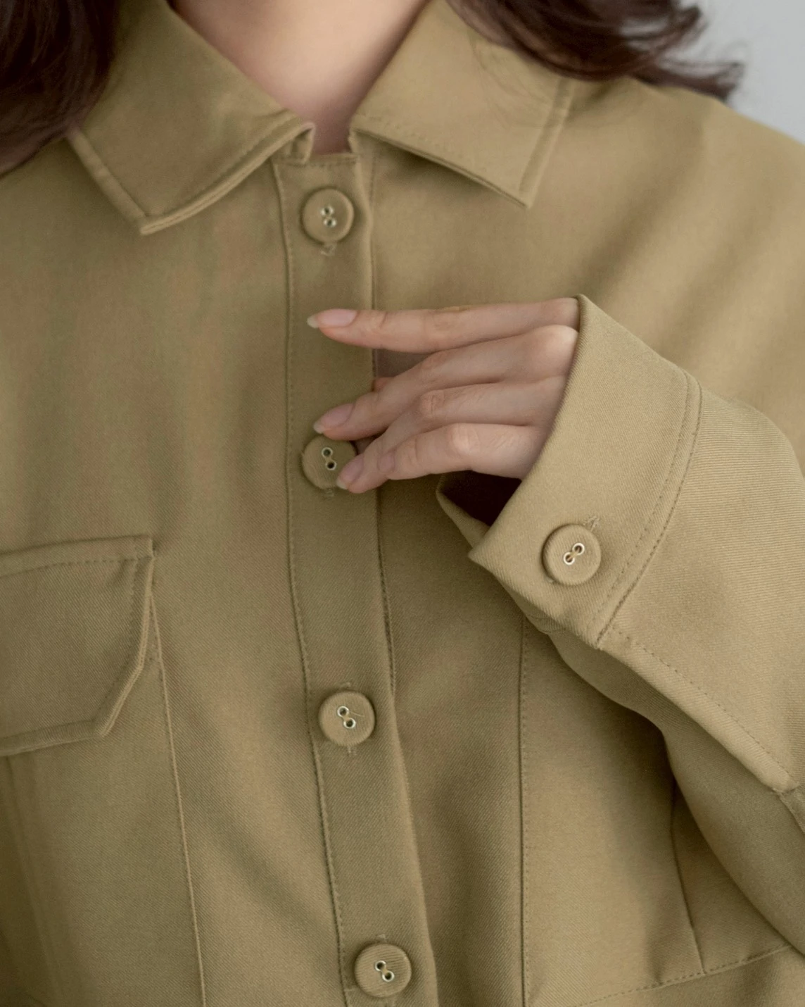 Xoyora Shirt Kode J 032 Khaki - Image 5