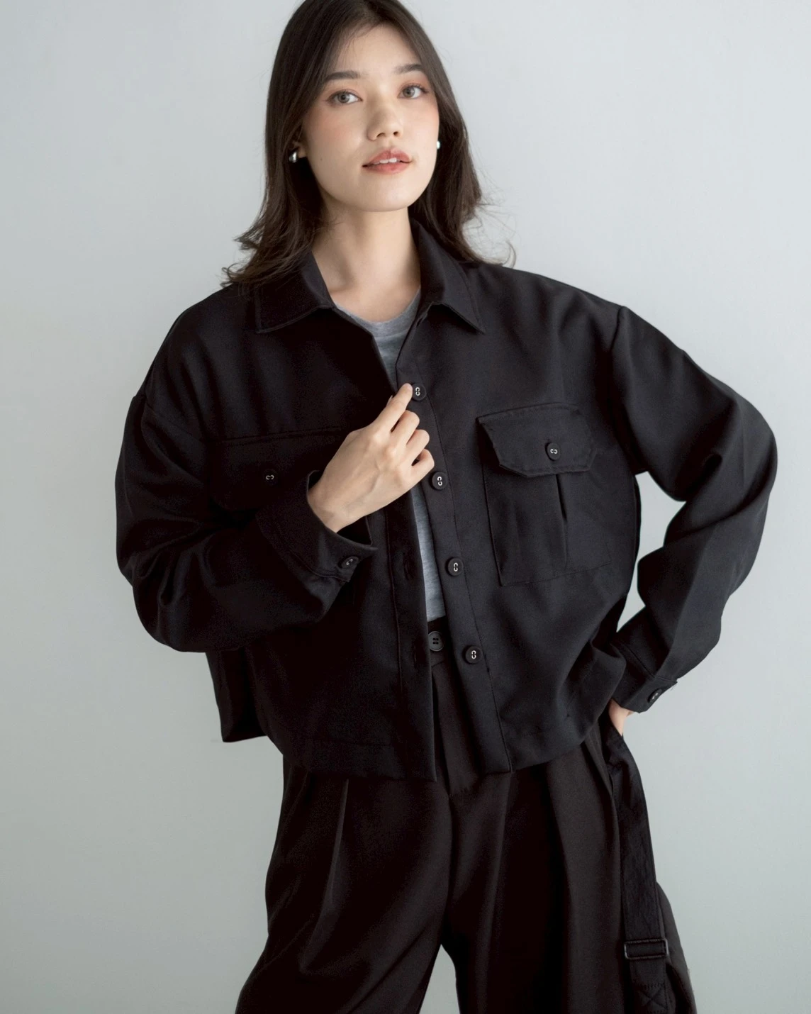 Xoyora Shirt Kode J 032 Black